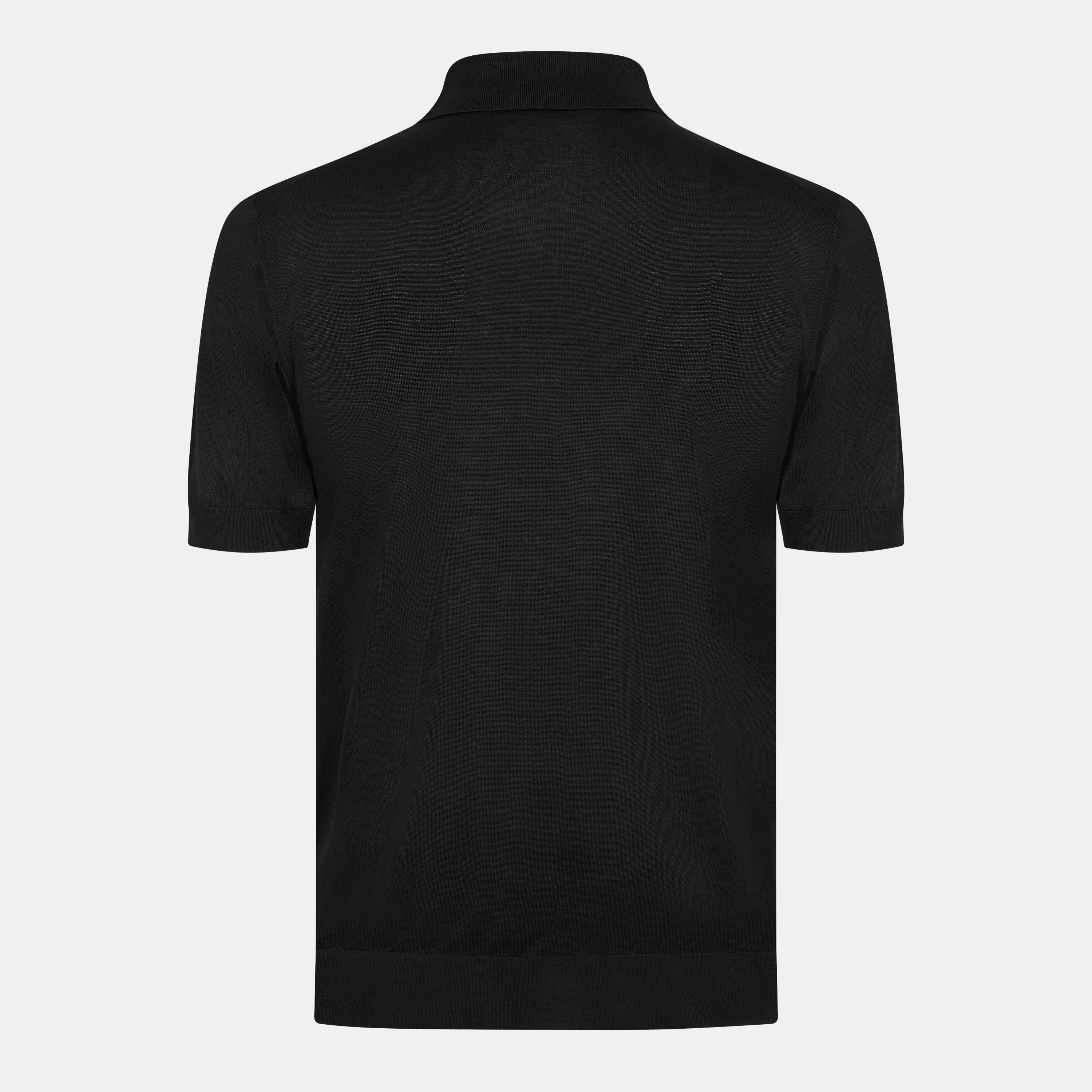 Black - Prada - Light Knt Polo Shirt - 2