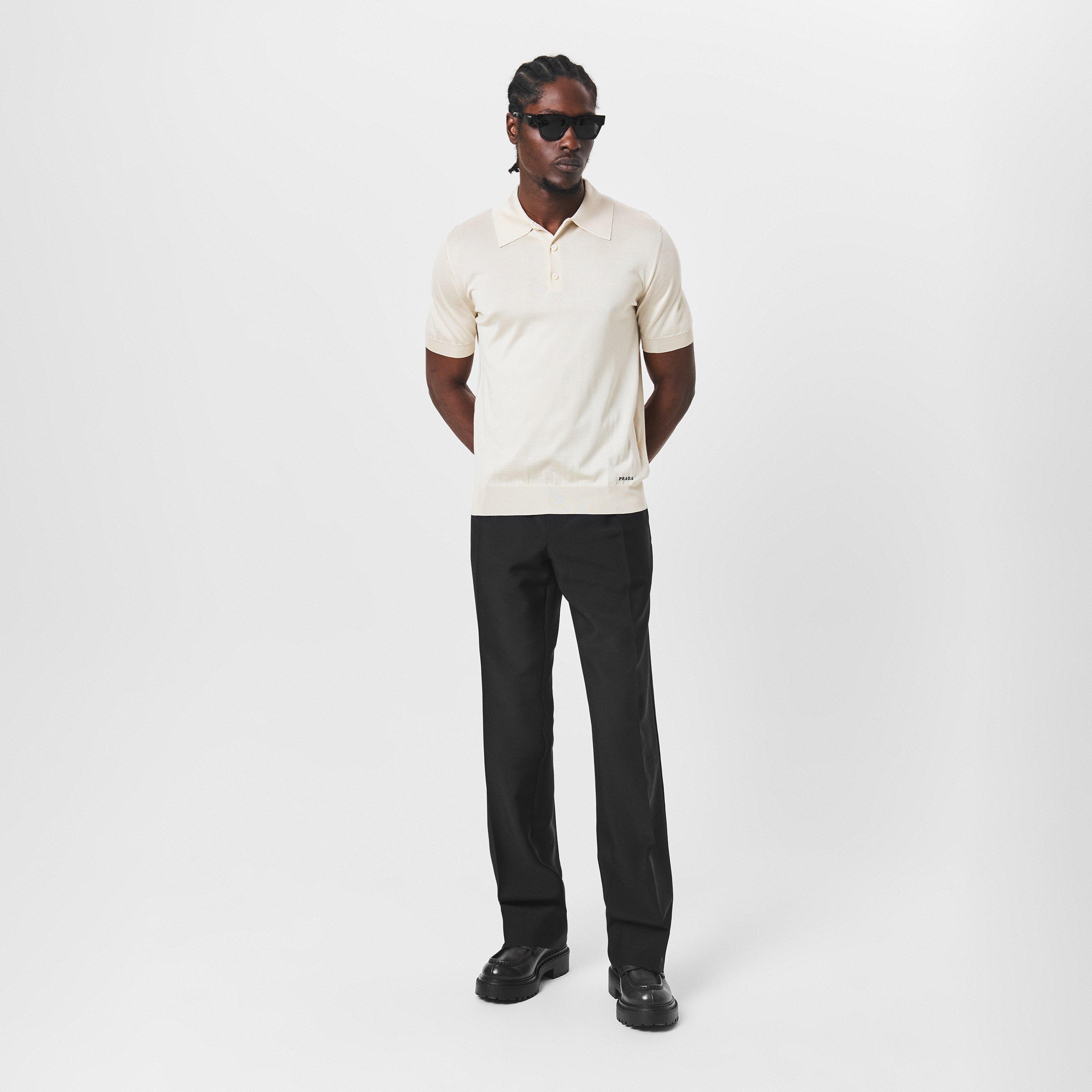 Prada Light Knt Polo Shirt | Cruise Fashion