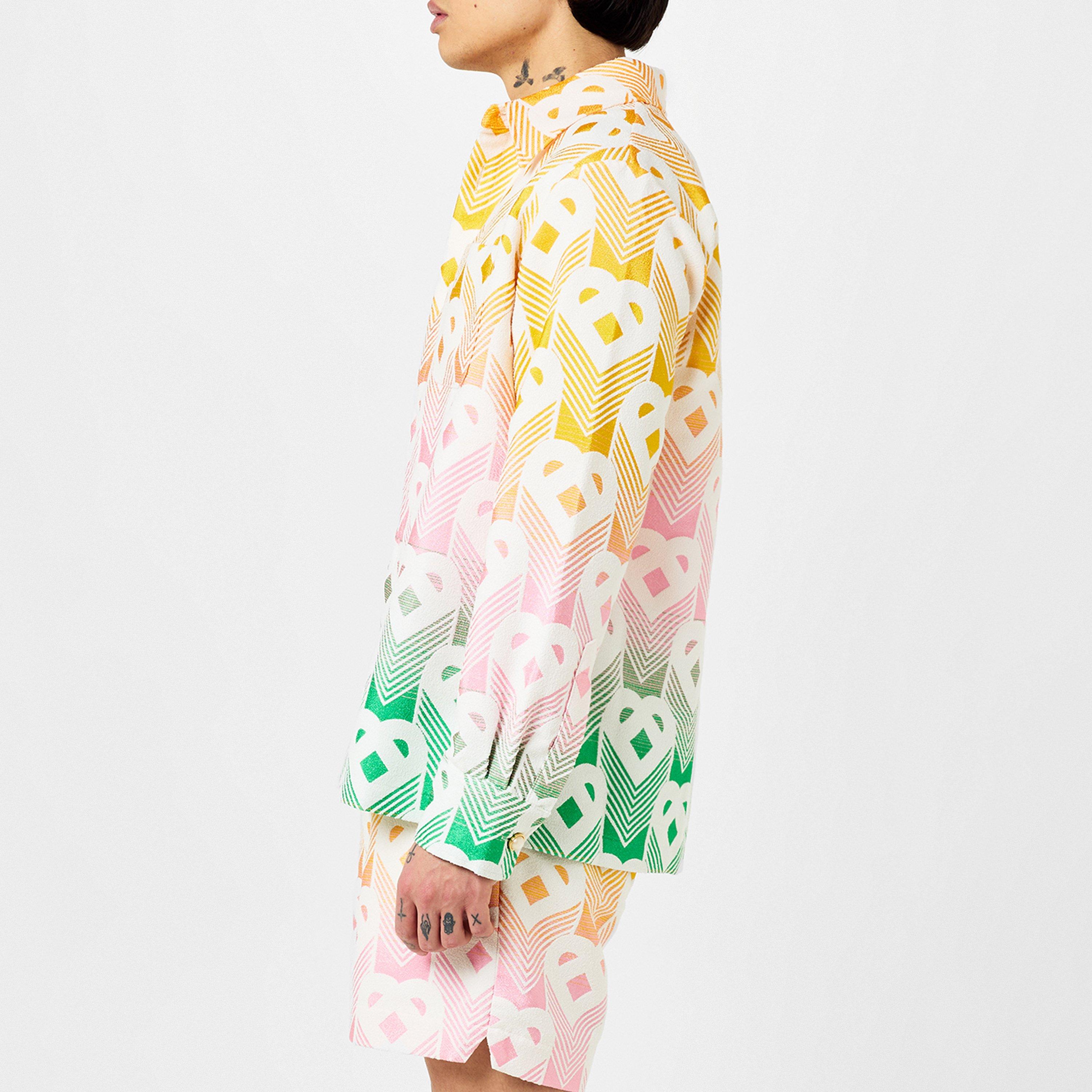 Multi - Casablanca - Men's Gradient Heart Long Sleeve Overshirt - 2