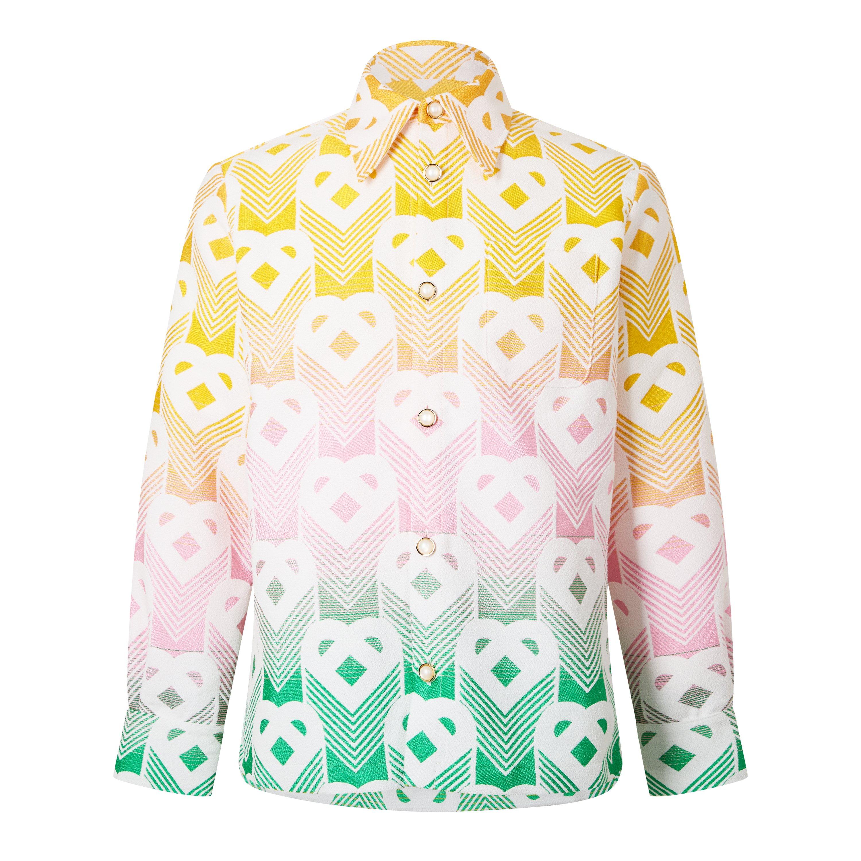 Multi - Casablanca - Men's Gradient Heart Long Sleeve Overshirt - 5