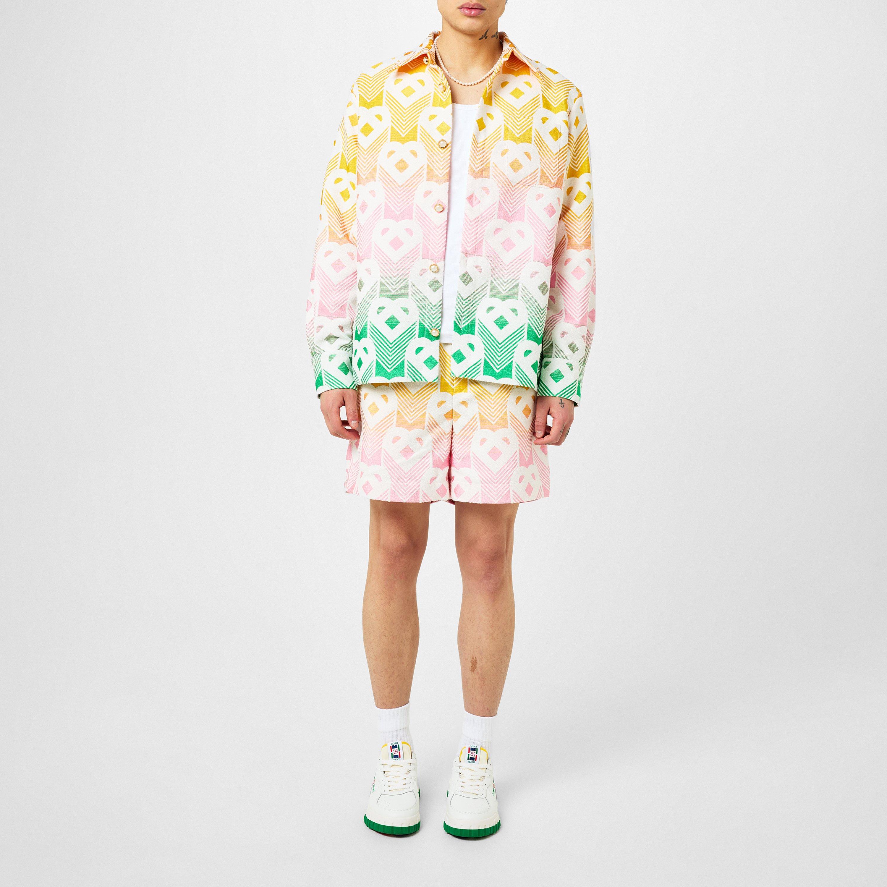 Multi - Casablanca - Men's Gradient Heart Long Sleeve Overshirt - 4