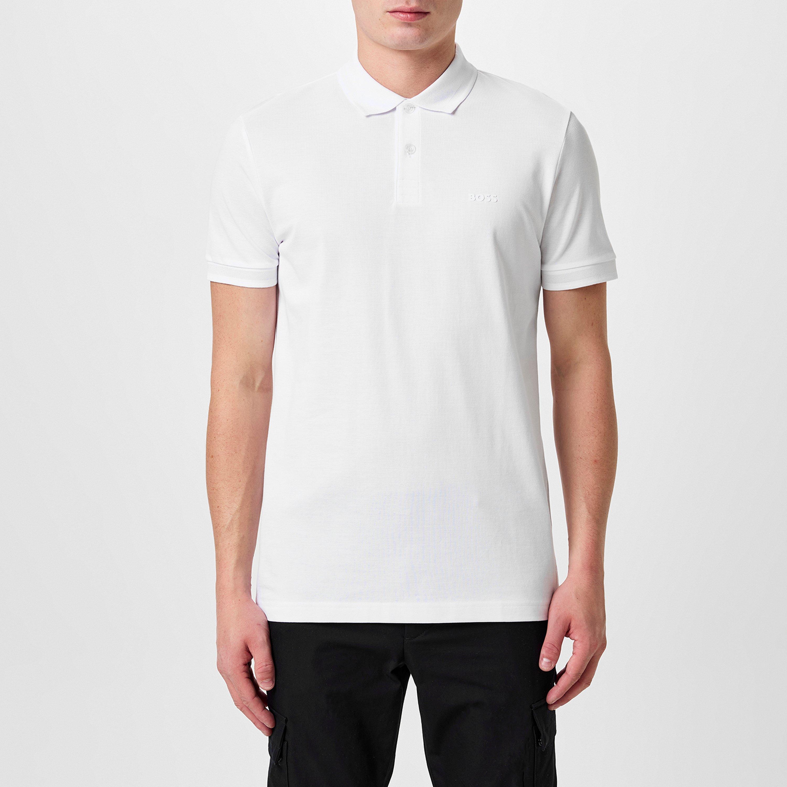 White 100 - Boss - Men's Marvel at the Pio Slim-fit Polo Shirt - 3