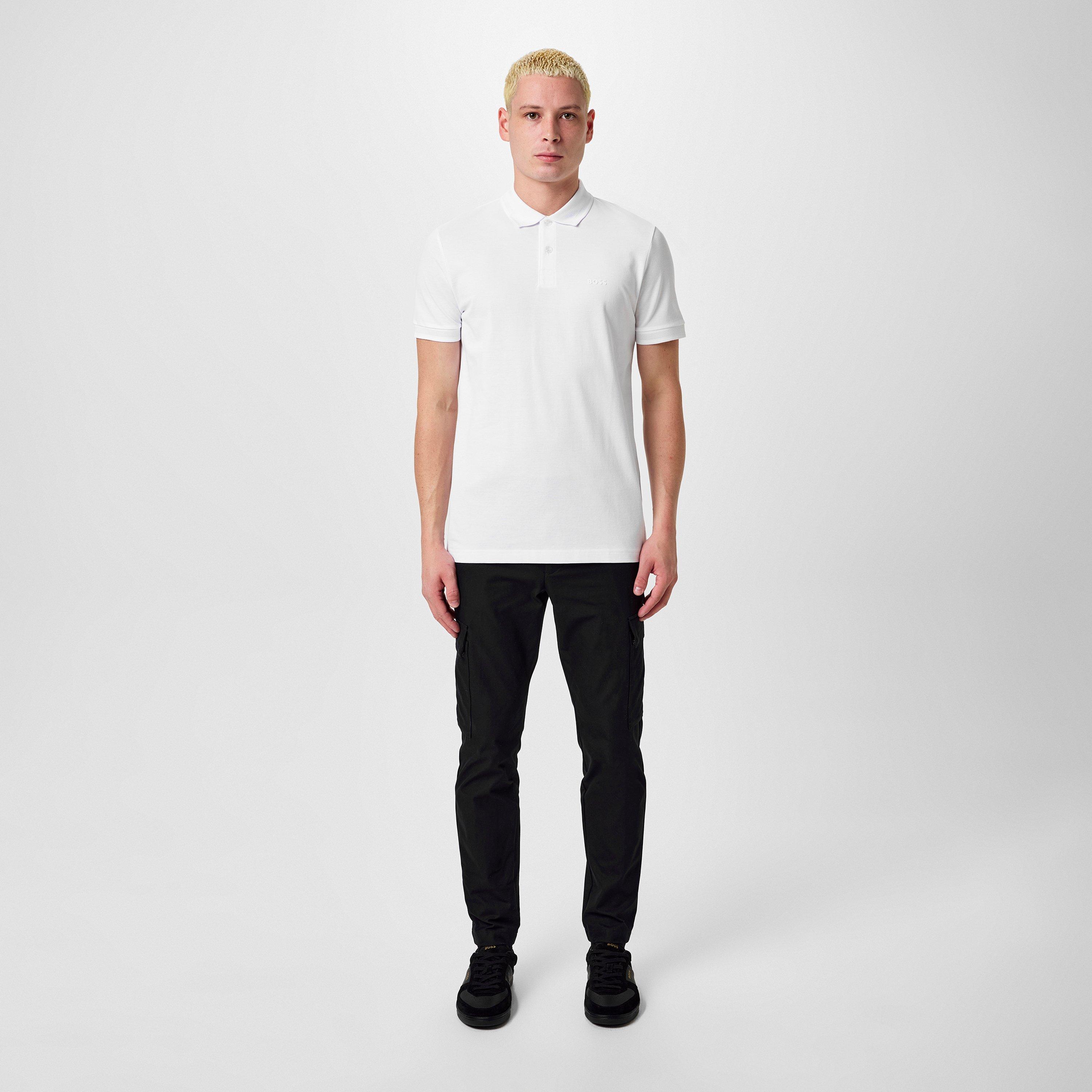 White 100 - Boss - Men's Marvel at the Pio Slim-fit Polo Shirt - 6