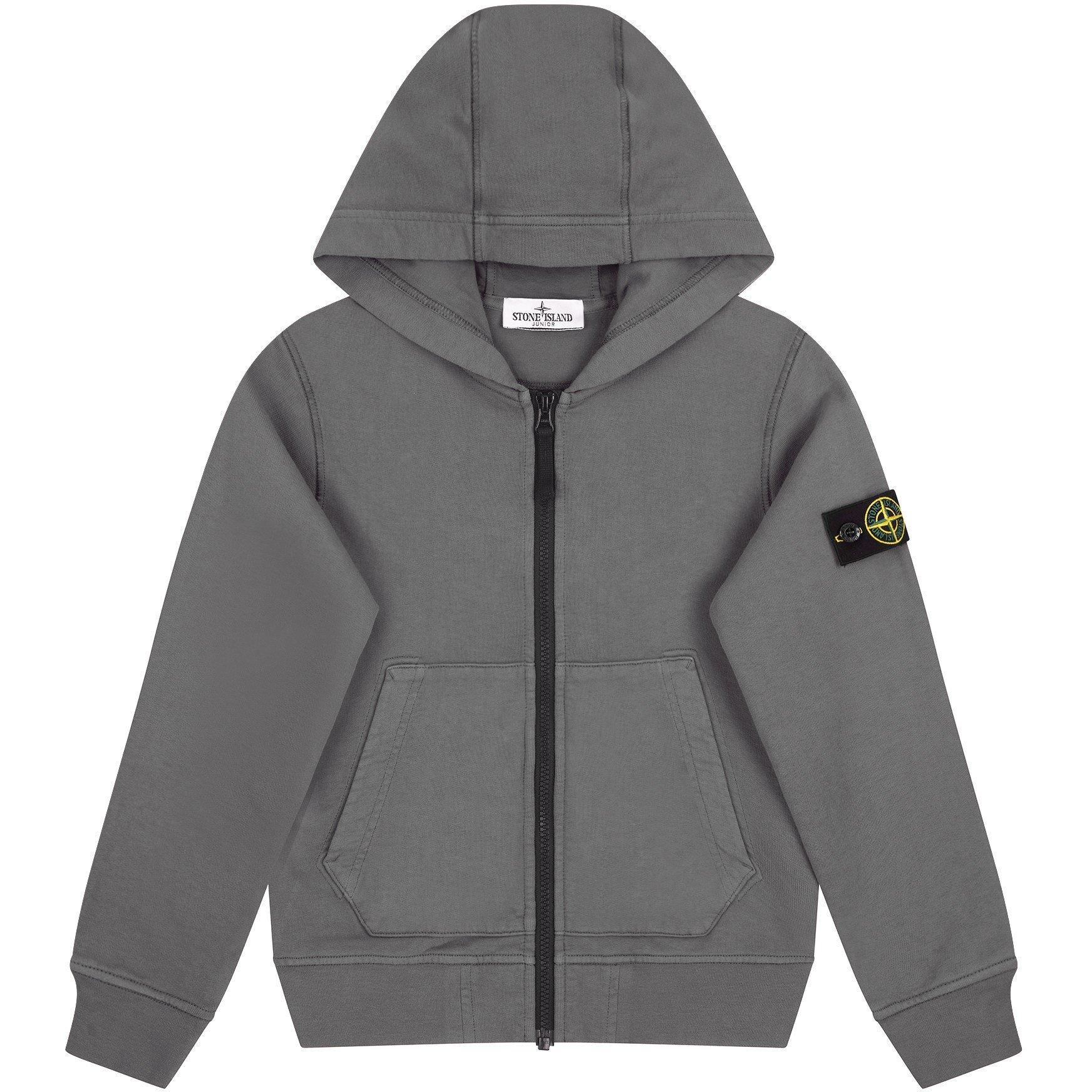 Grey V0M64 - Stone Island - Junior Zip Sweatshirt - 1