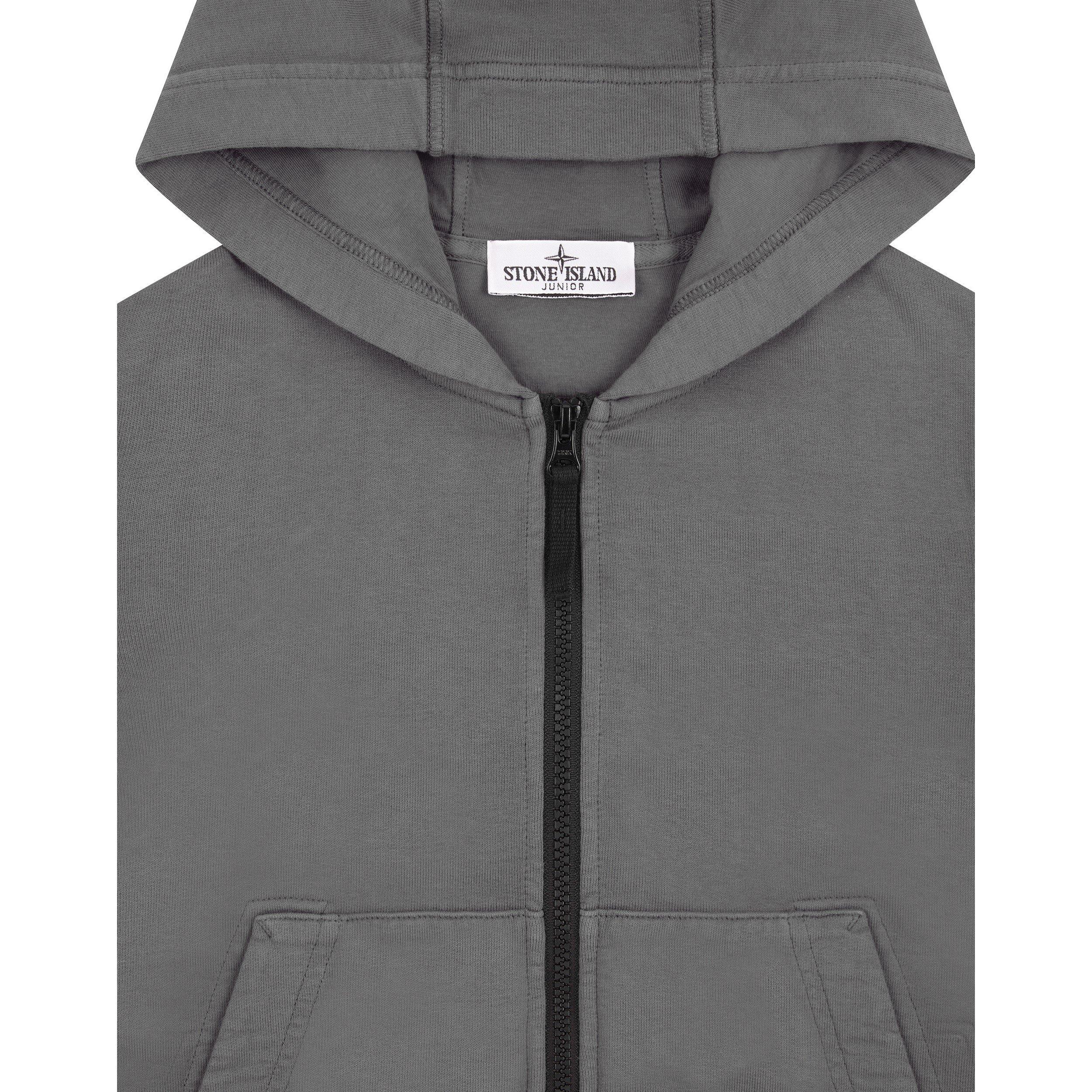 Grey V0M64 - Stone Island - Junior Zip Sweatshirt - 3