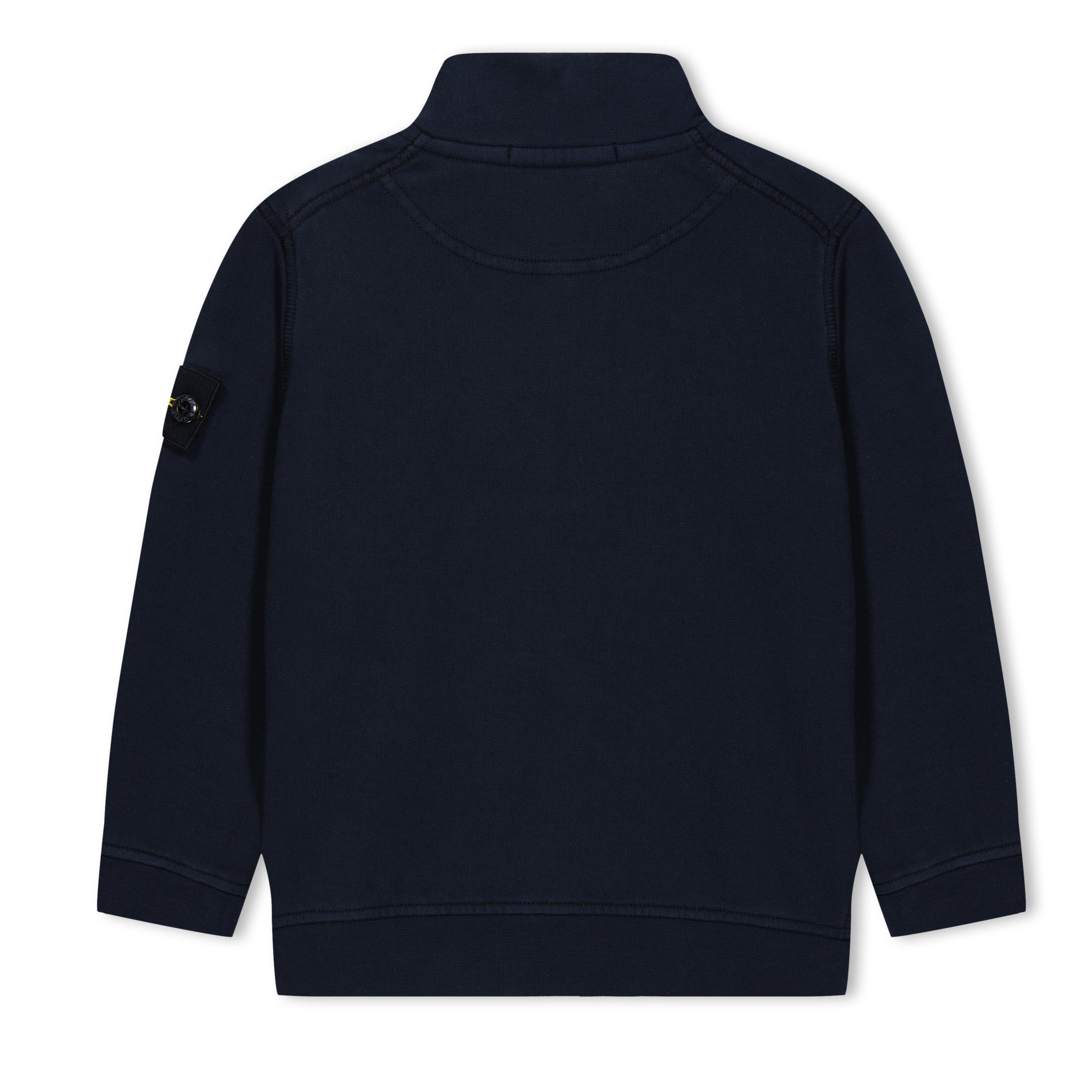 Navy V0020 - Stone Island - 1/4 Zip Sweatshirt - 2