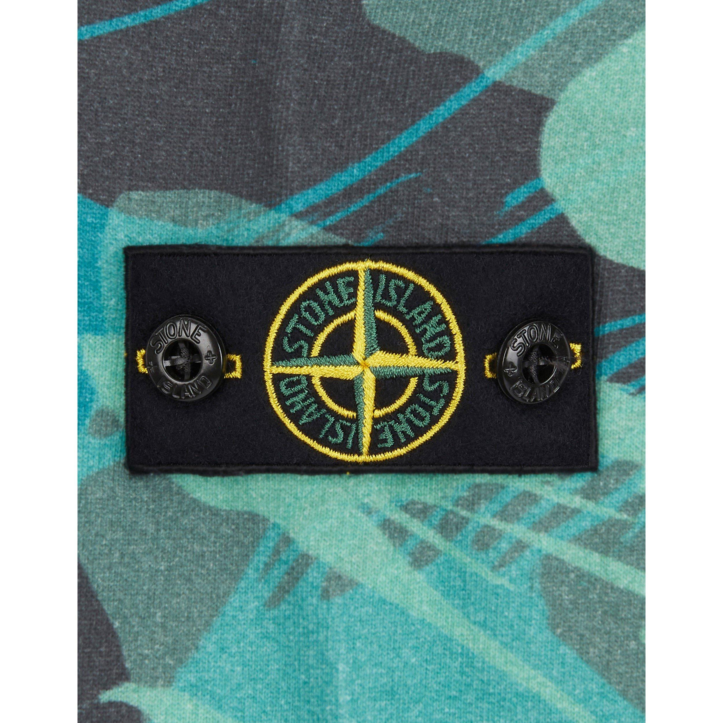 Emerald V0056 - Stone Island - Junior Sweatshirt Camo Fleece - 3