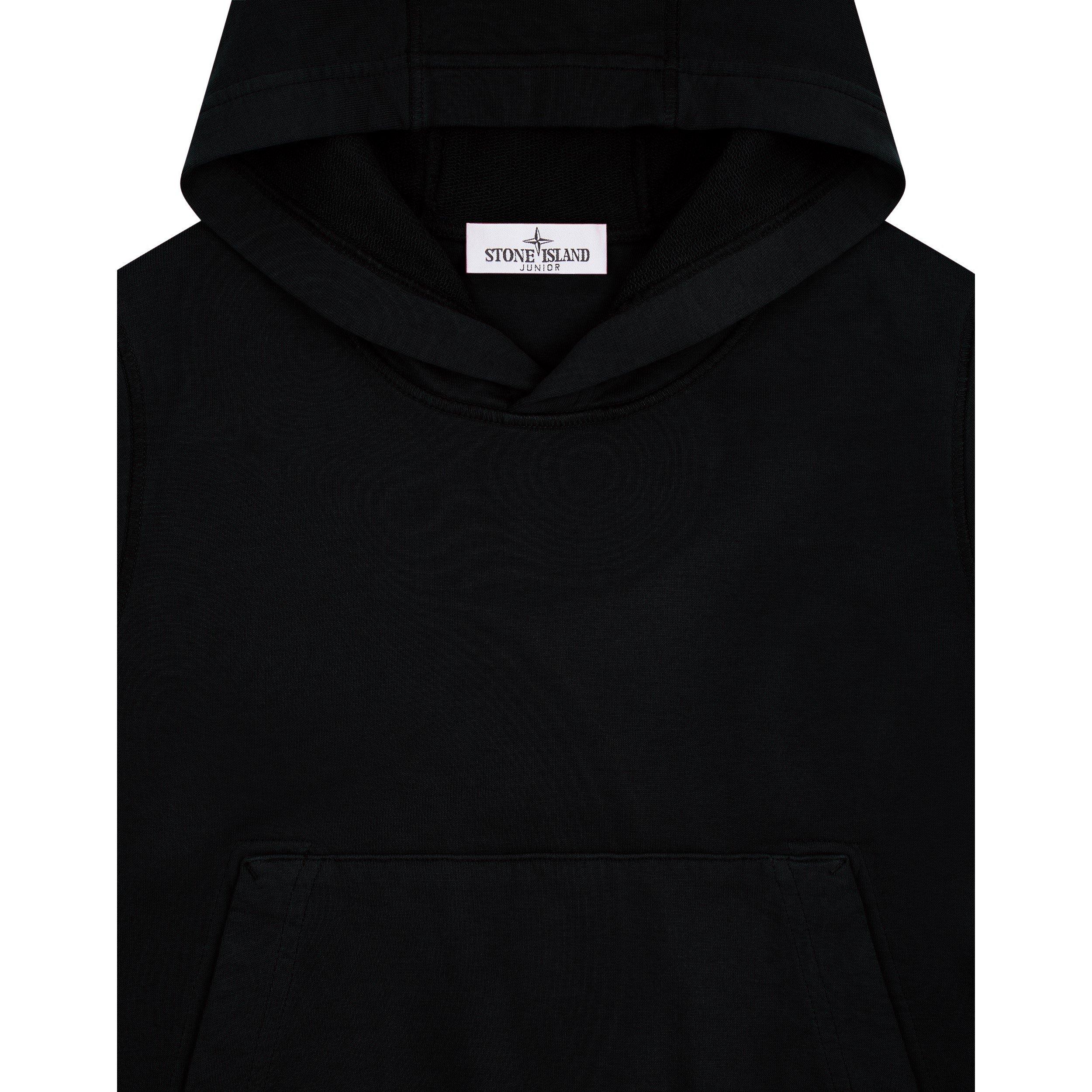 Black V0029 - Stone Island - Lightweight Hoodie Junior - 3