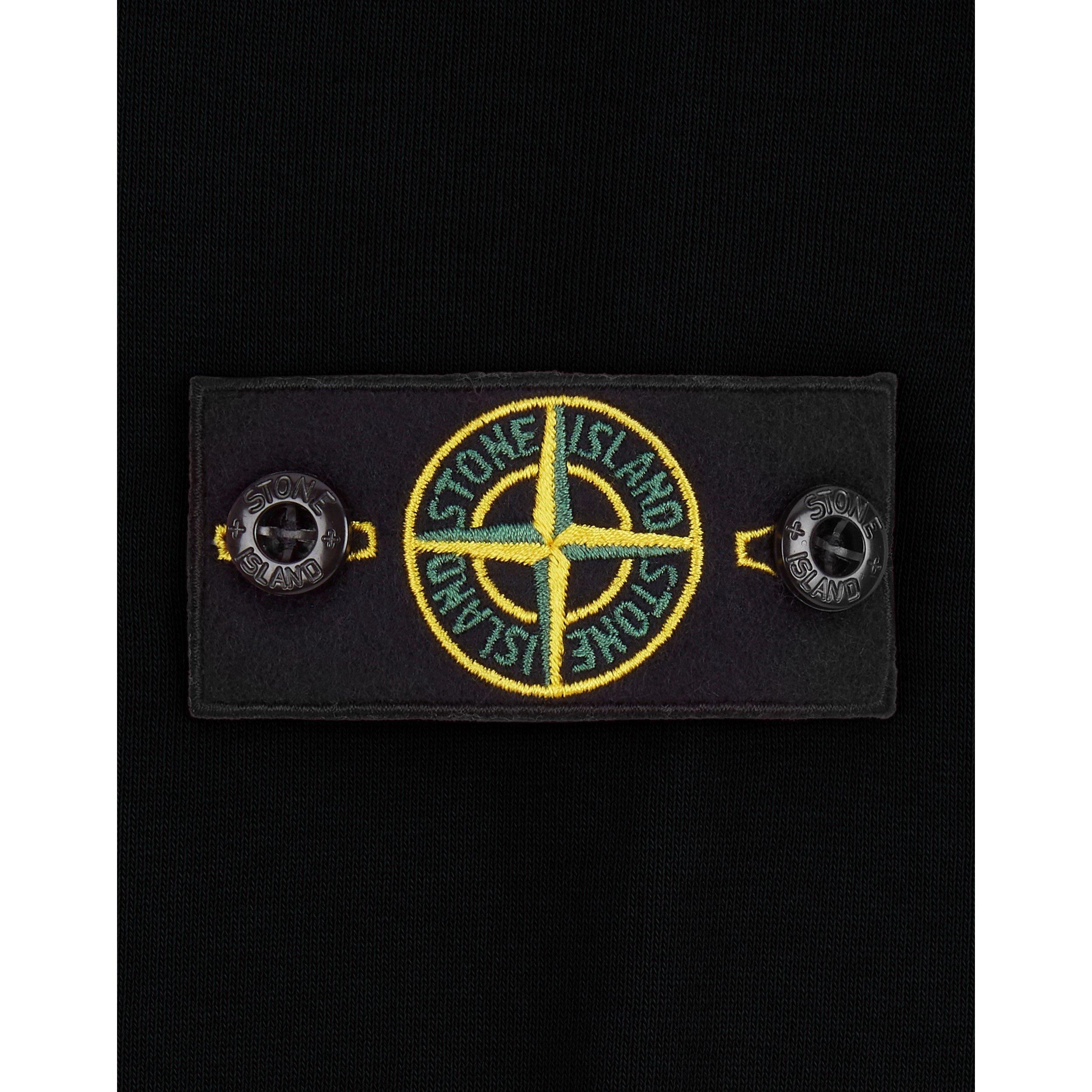 Black V0029 - Stone Island - Lightweight Hoodie Junior - 4
