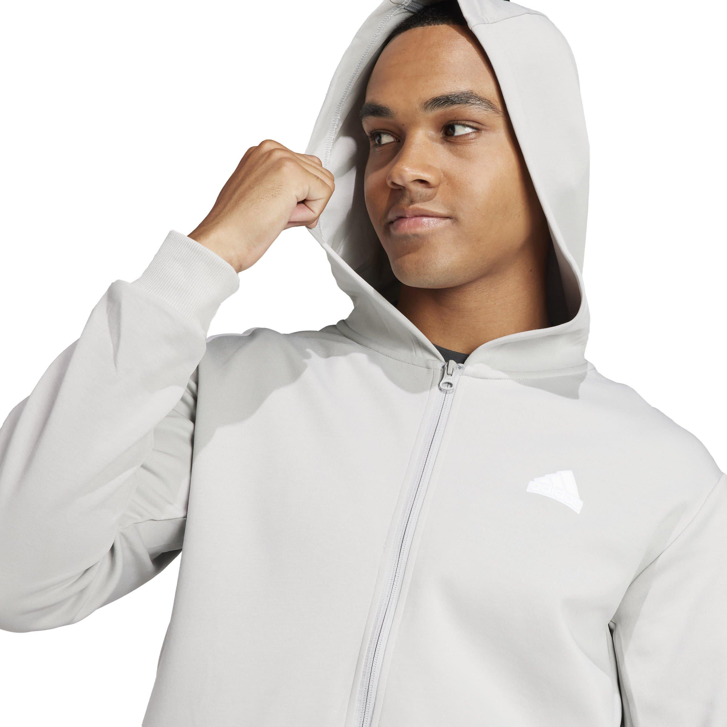 Grey Two - adidas - Future Icons 3-Stripes Full Zip Hoodie Mens - 5