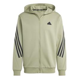 adidas Future Icons 3 Stripes Full Zip Hoodie Mens