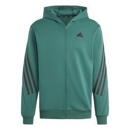 adidas Future Icons 3 Stripes Full Zip Hoodie Mens