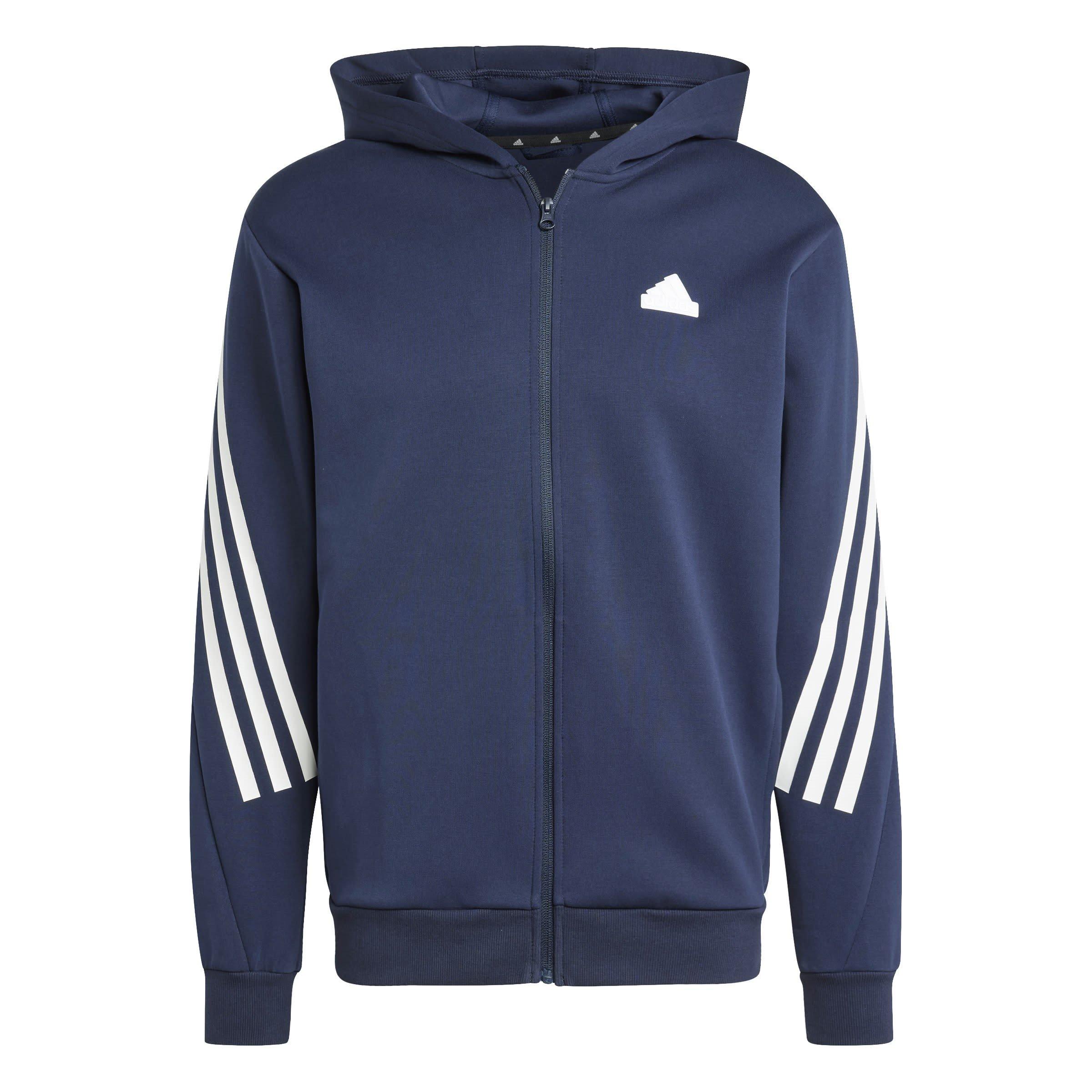 adidas Future Icons 3 Stripes Full Zip Hoodie Mens OTH Kapuzenpullover Sports Direct