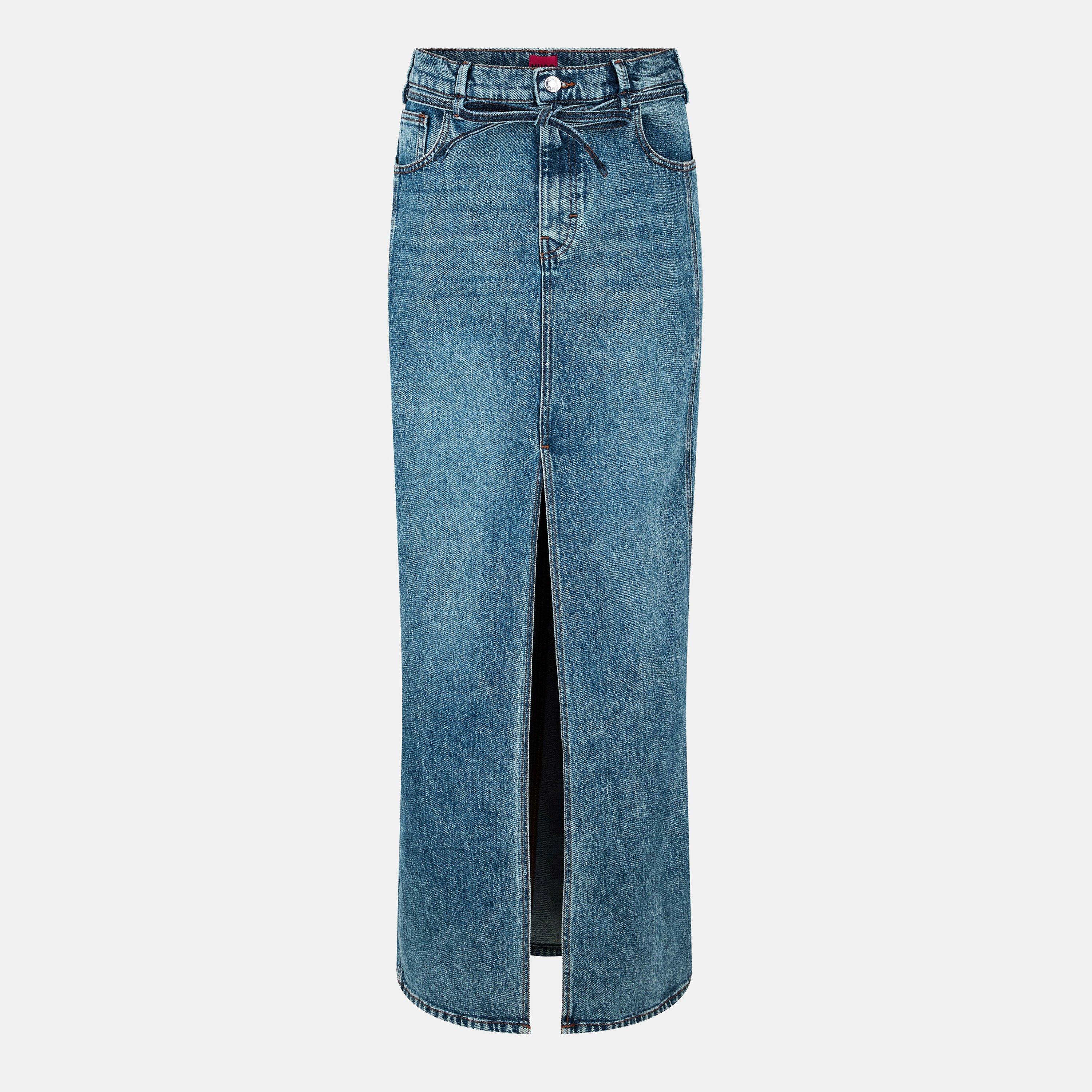 Bright Blue - Hugo - Women's Getini Denim Skirt - 1