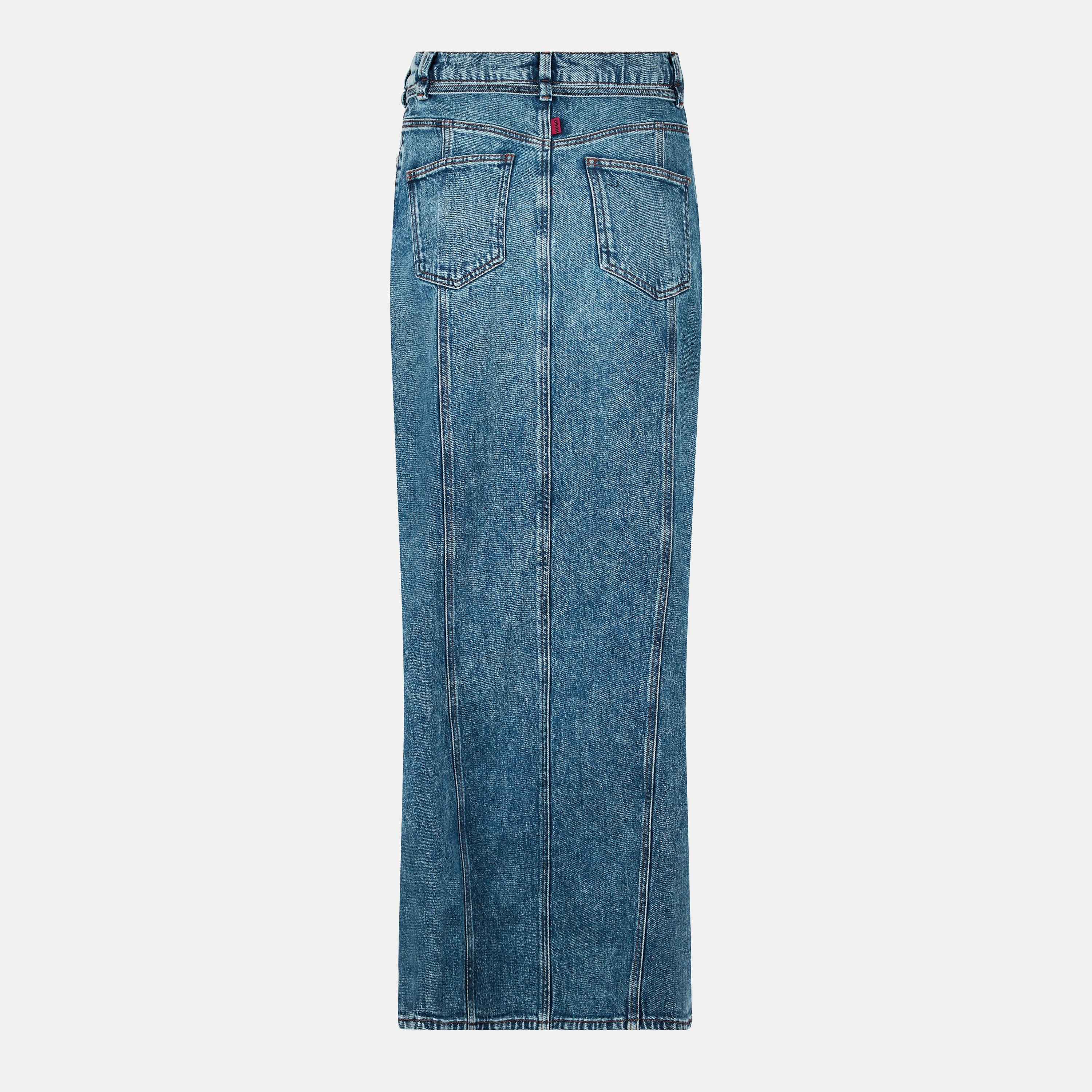 Bright Blue - Hugo - Women's Getini Denim Skirt - 2