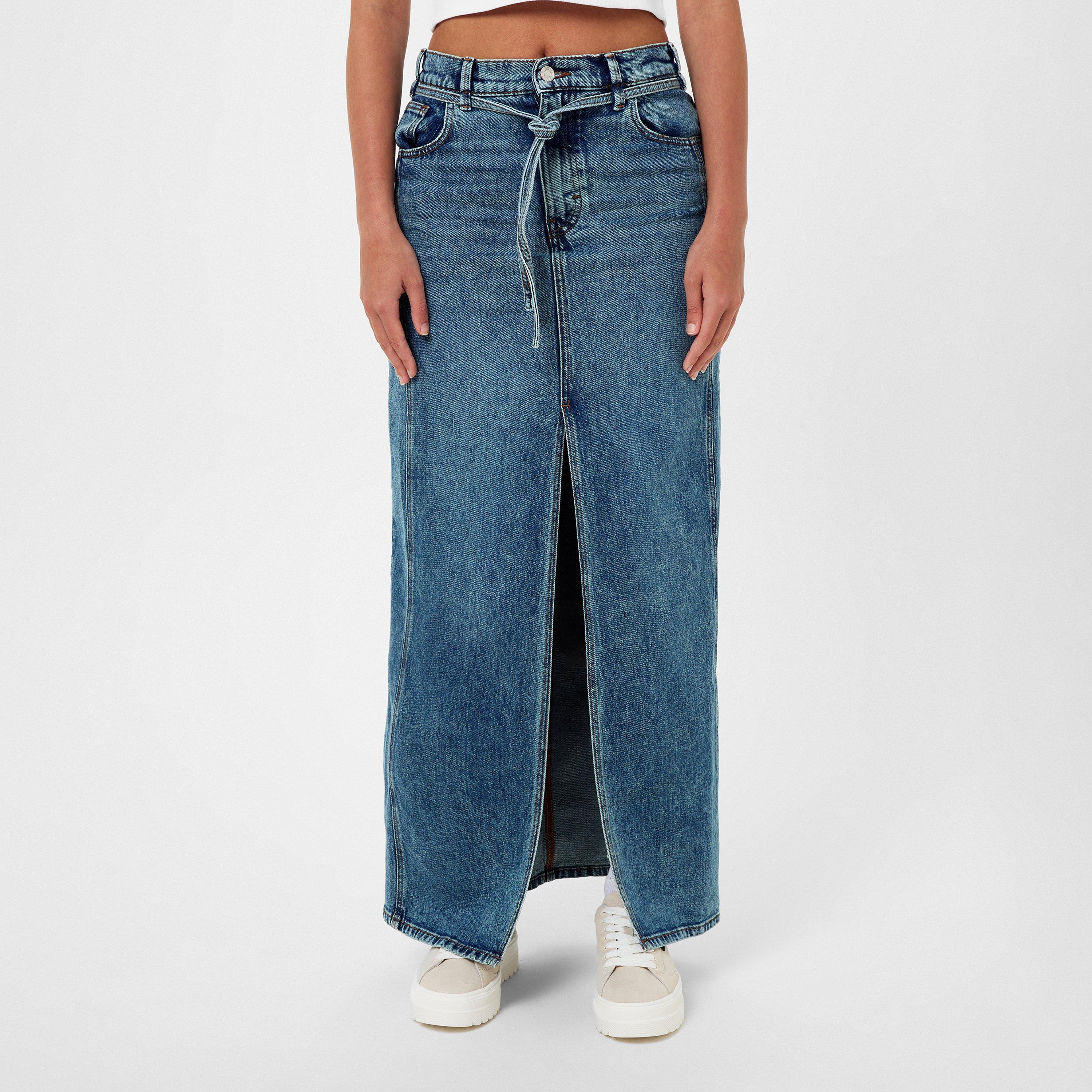 Bright Blue - Hugo - Women's Getini Denim Skirt - 3