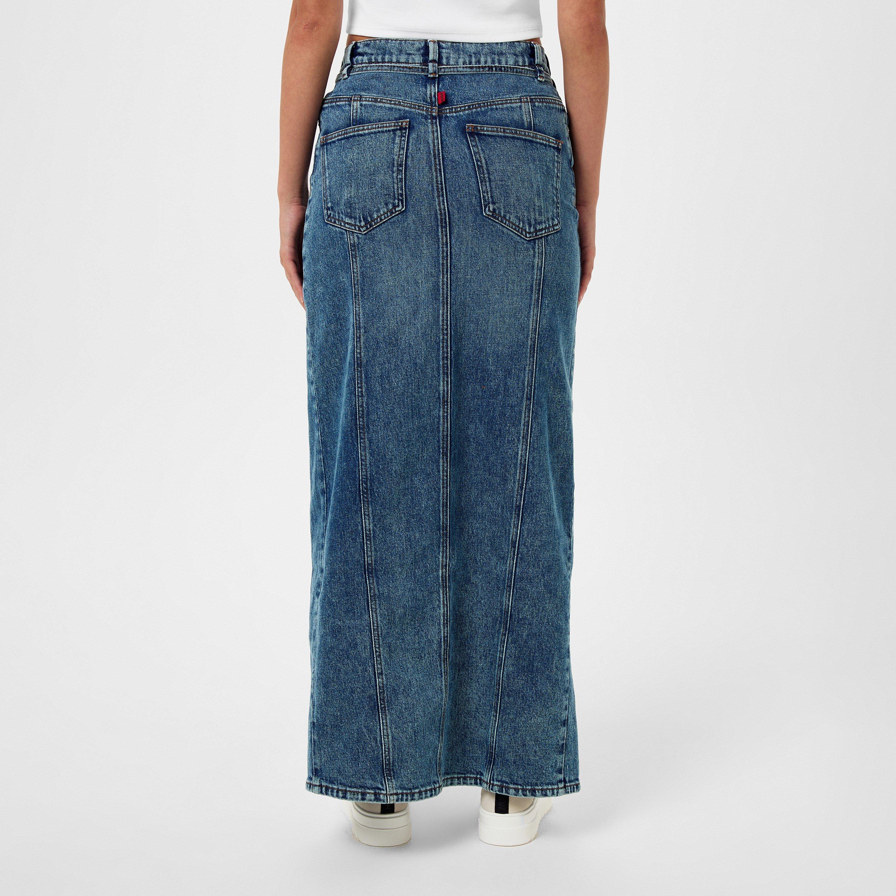 Bright Blue - Hugo - Women's Getini Denim Skirt - 4