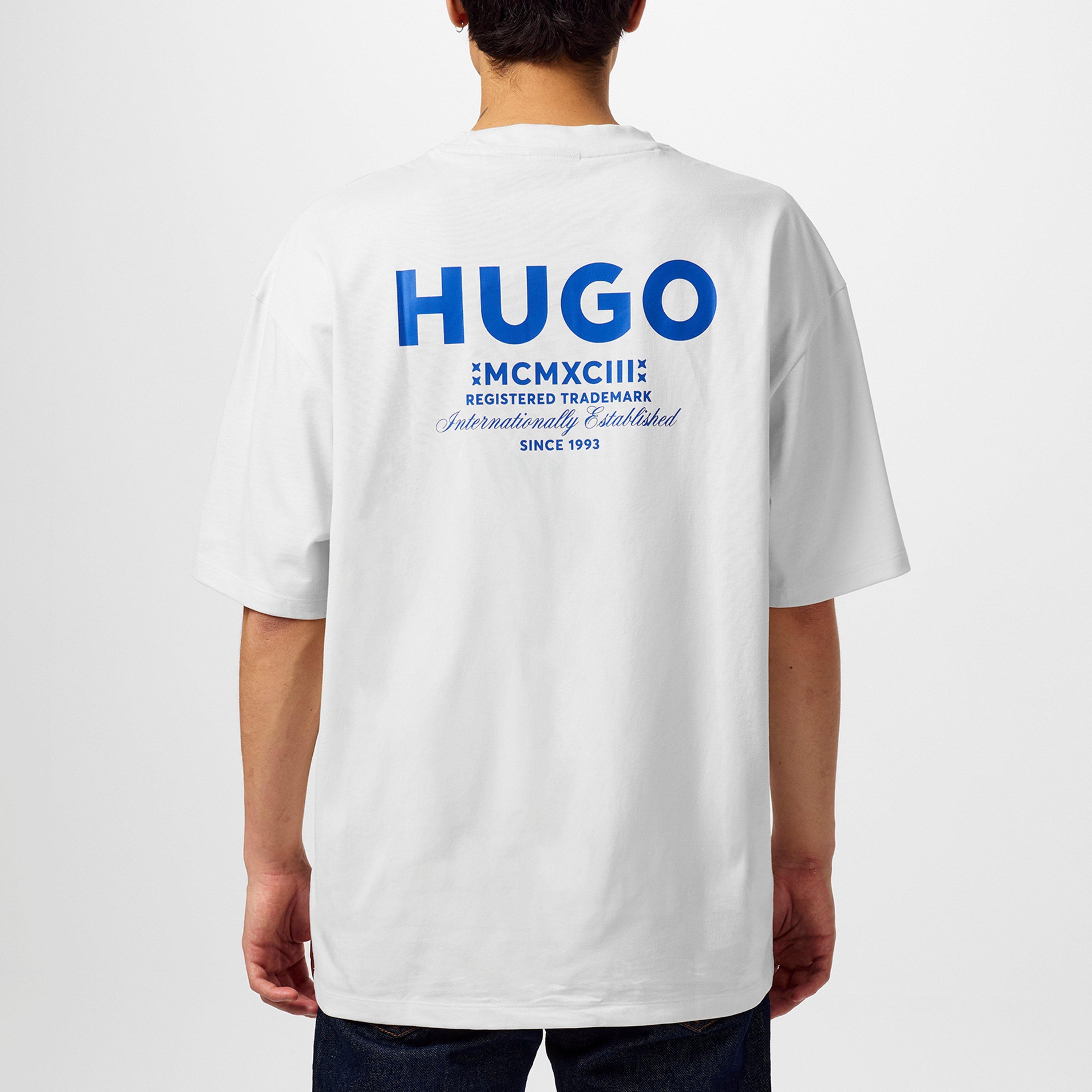 White 121 - Hugo - Men's Regular Fit Logo Back T-Shirt - 4