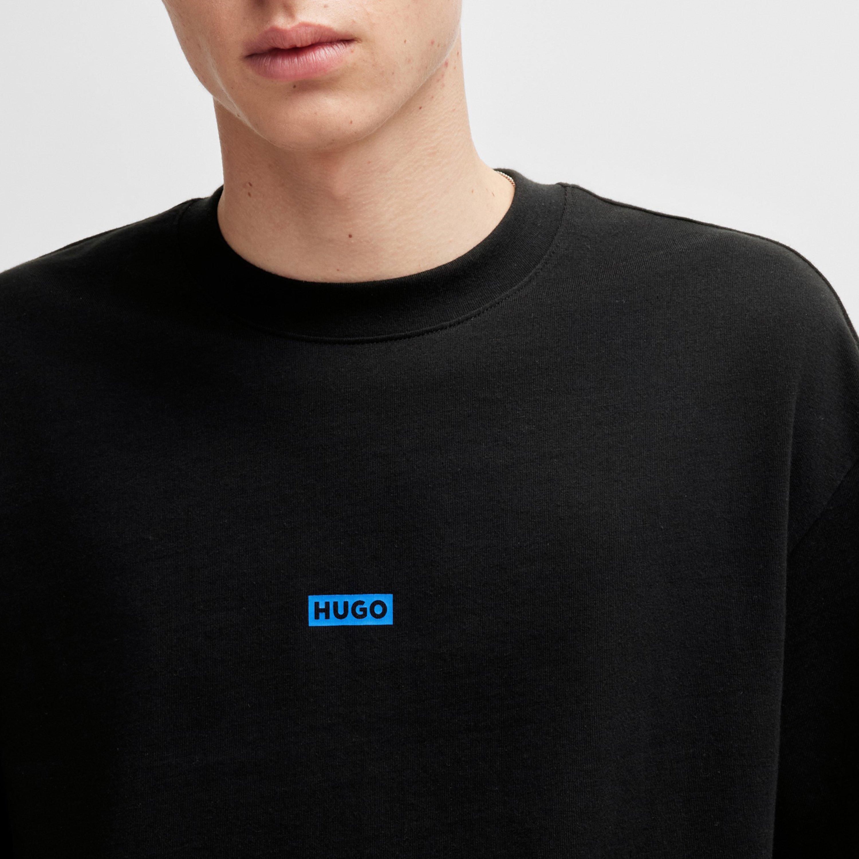 Sort 001 - Hugo - Mens HUGO Printed Logo Back T-Shirt with MCMXCIII text - Regular Fit - 4