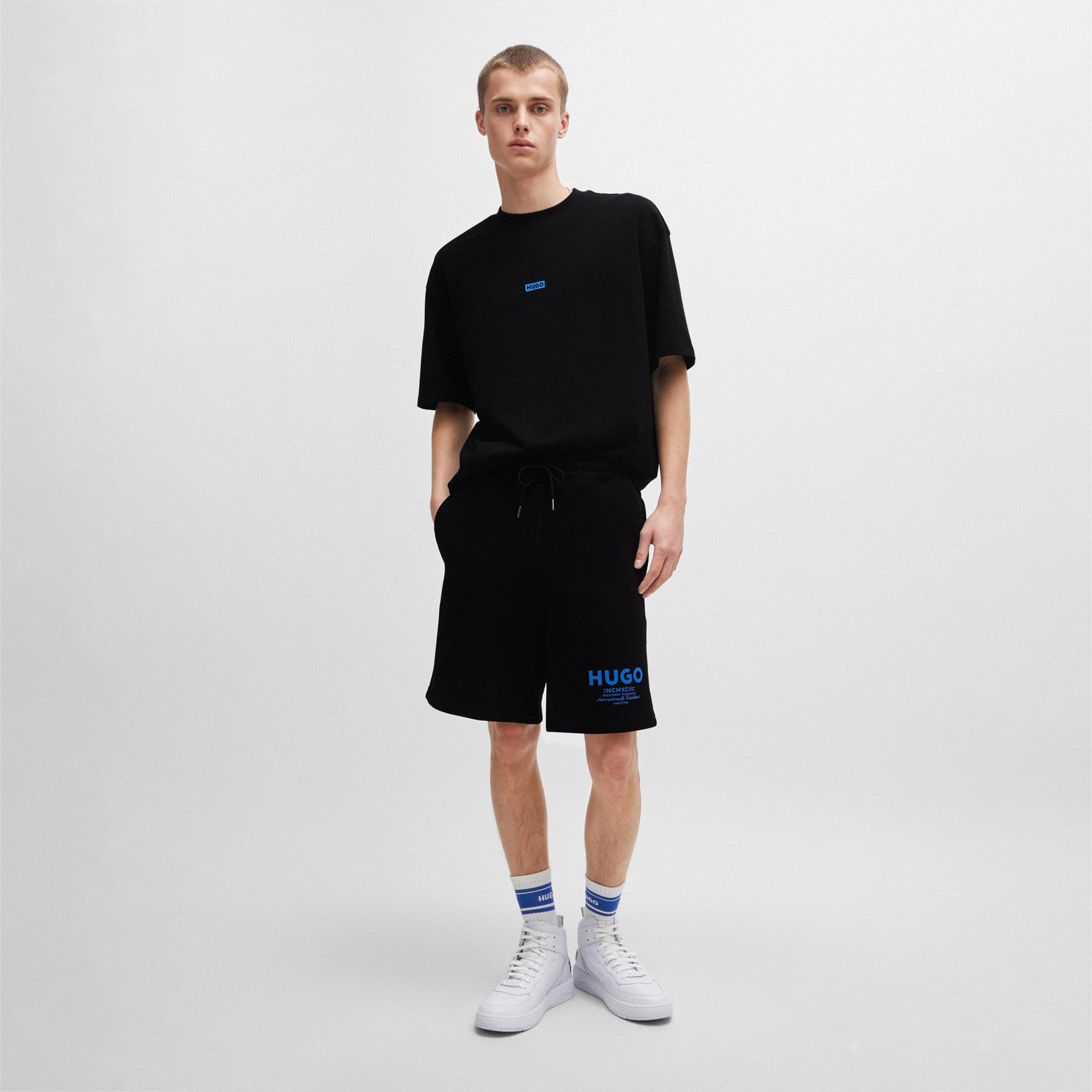 Sort 001 - Hugo - Mens HUGO Printed Logo Back T-Shirt with MCMXCIII text - Regular Fit - 5