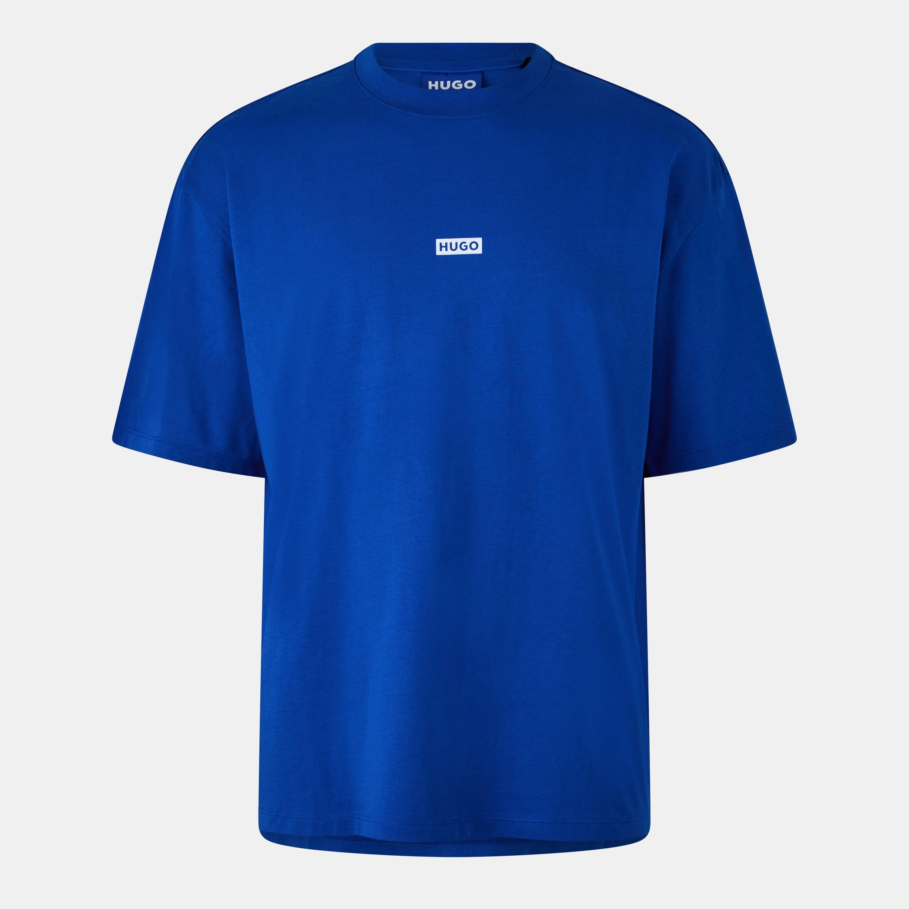 Hugo Mens HUGO Printed Logo Back T-Shirt with MCMXCIII text - Regular Fit - Blue 493 - M