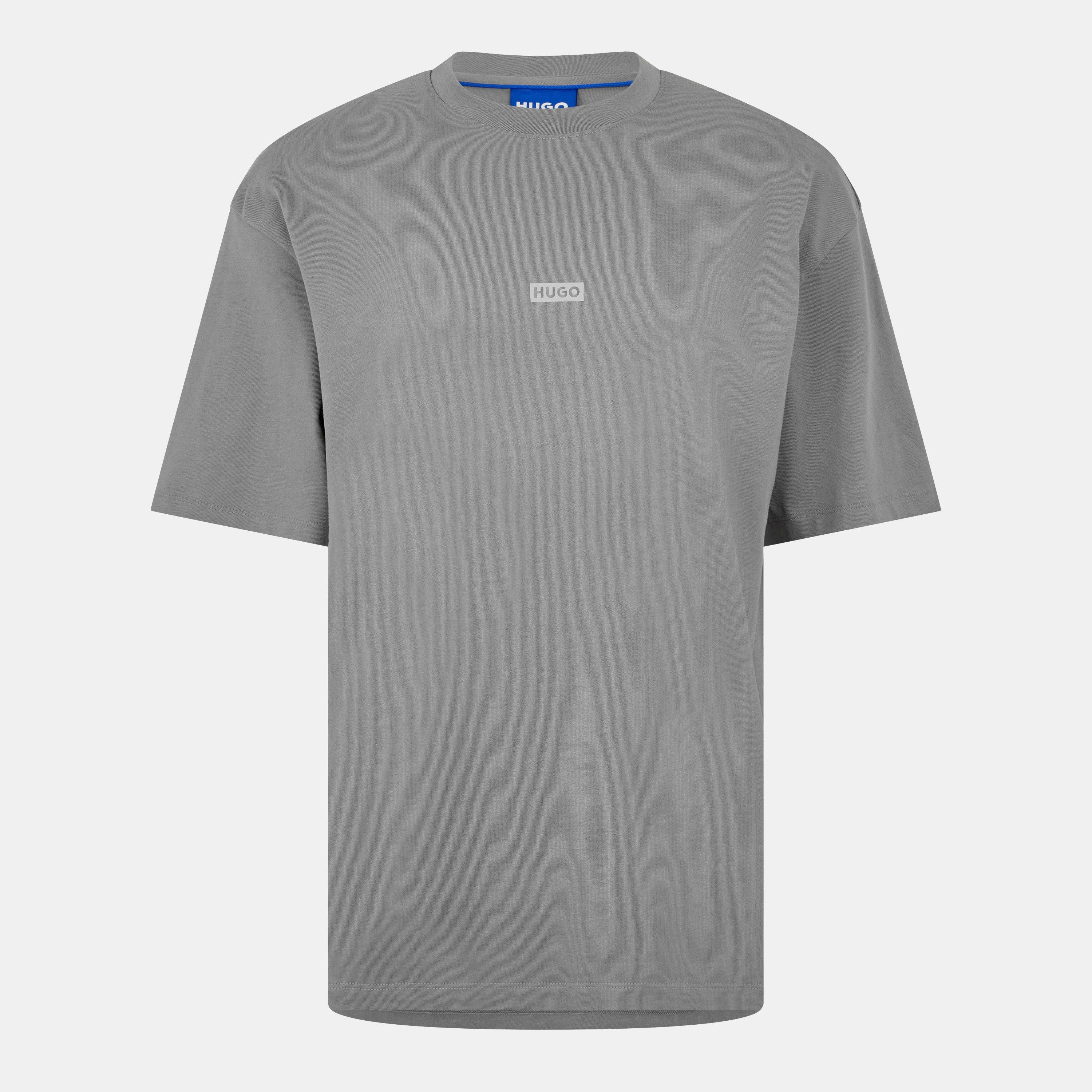 Hugo Mens HUGO Printed Logo Back T-Shirt with MCMXCIII text - Regular Fit - Med Grey 036 - Size 2XL
