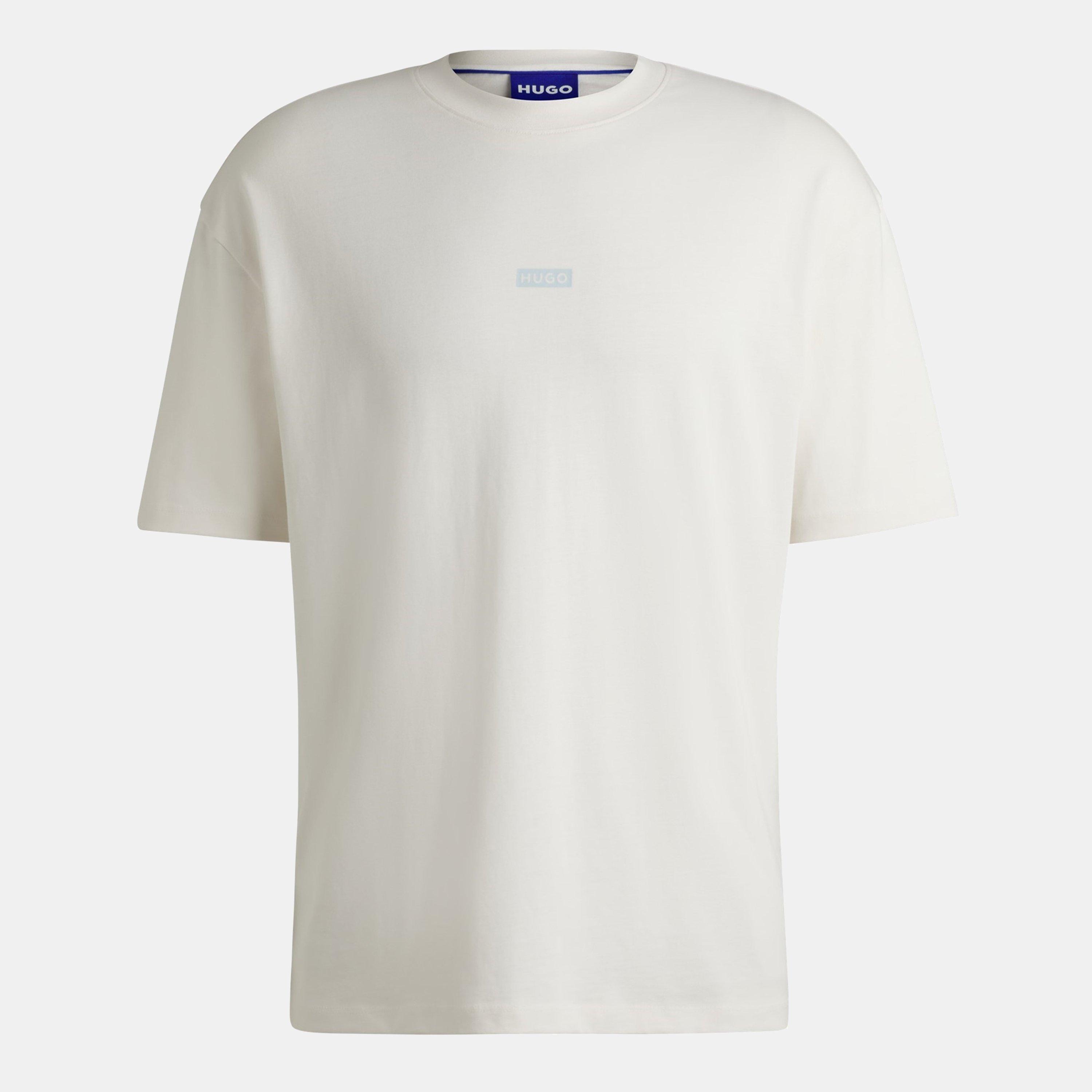 Hugo Mens HUGO Printed Logo Back T-Shirt with MCMXCIII text - Regular Fit - Open White 124 - S