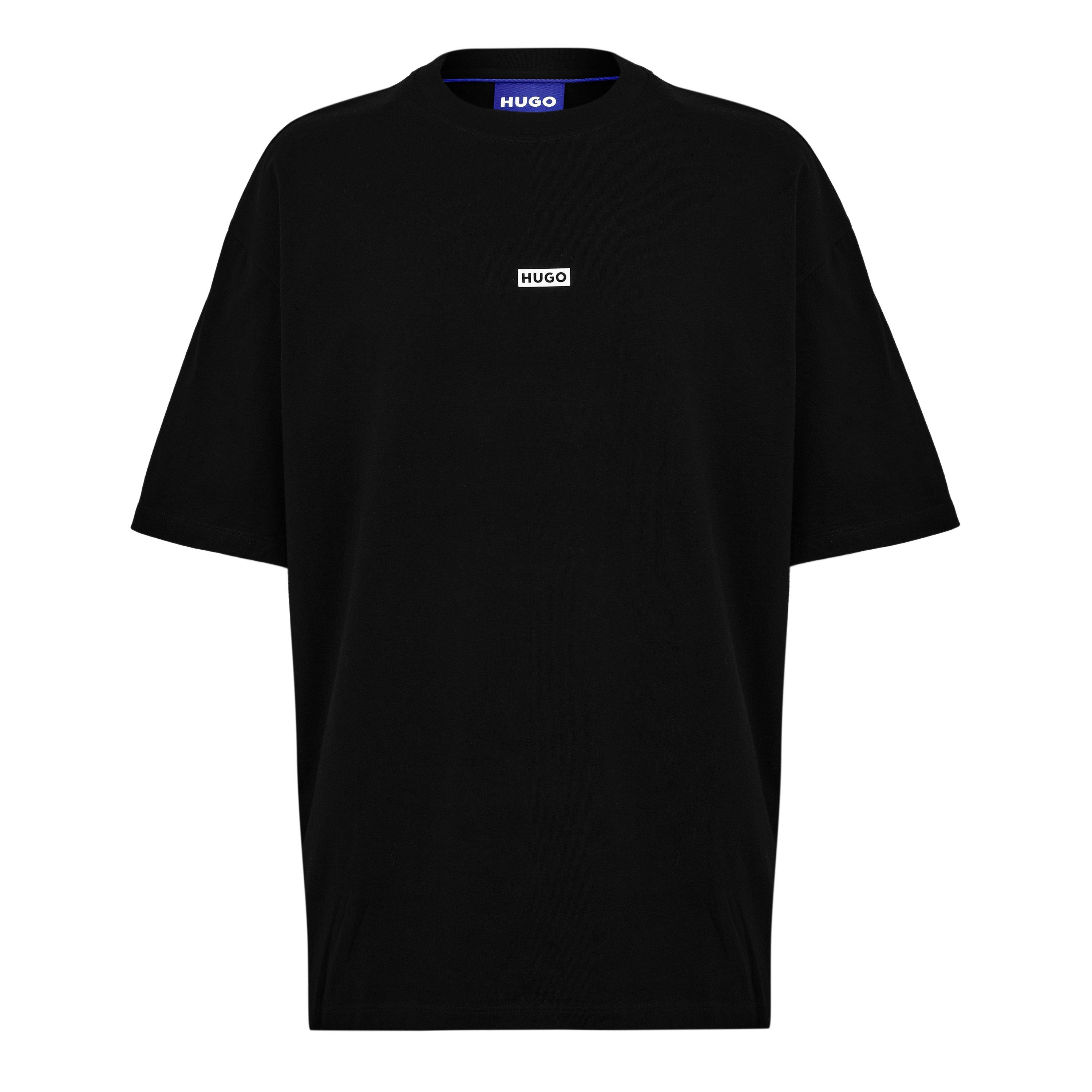 Hugo Mens HUGO Printed Logo Back T-Shirt with MCMXCIII text - Regular Fit - Black - XS