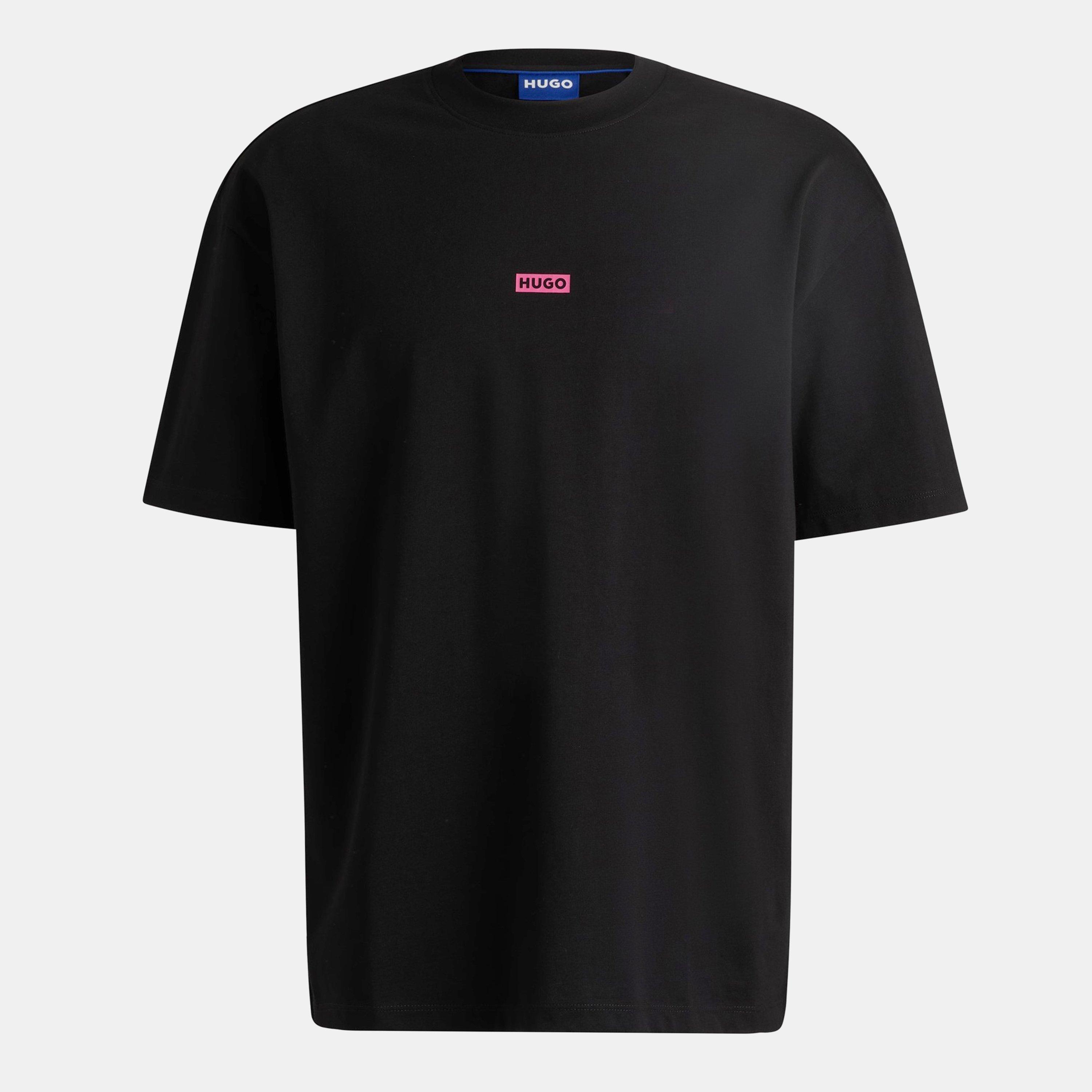 Hugo Mens HUGO Printed Logo Back T-Shirt with MCMXCIII text - Regular Fit - Black 003 - M