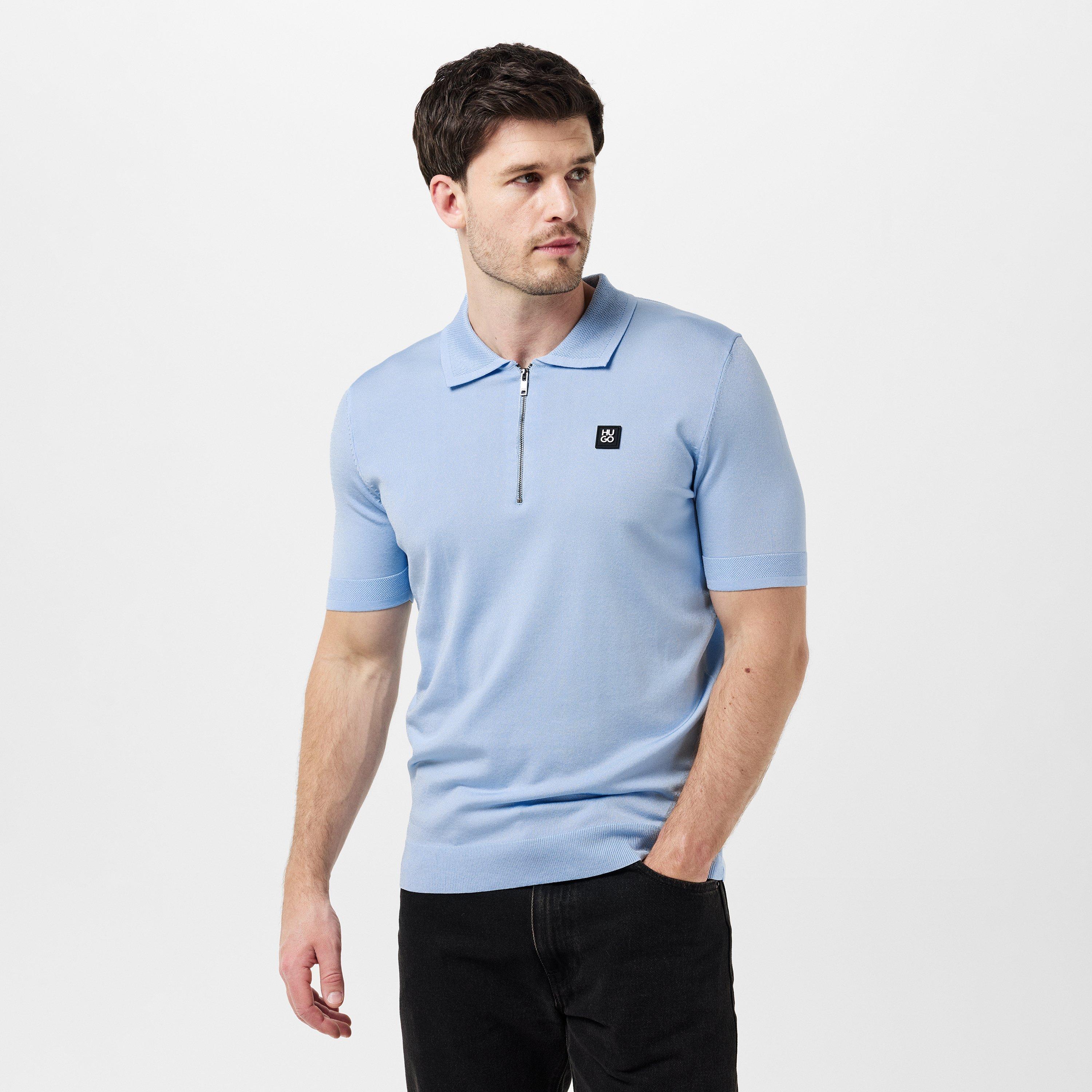 Lt/Pastel Blue - Hugo - Sayfong Polo Shirt - 3