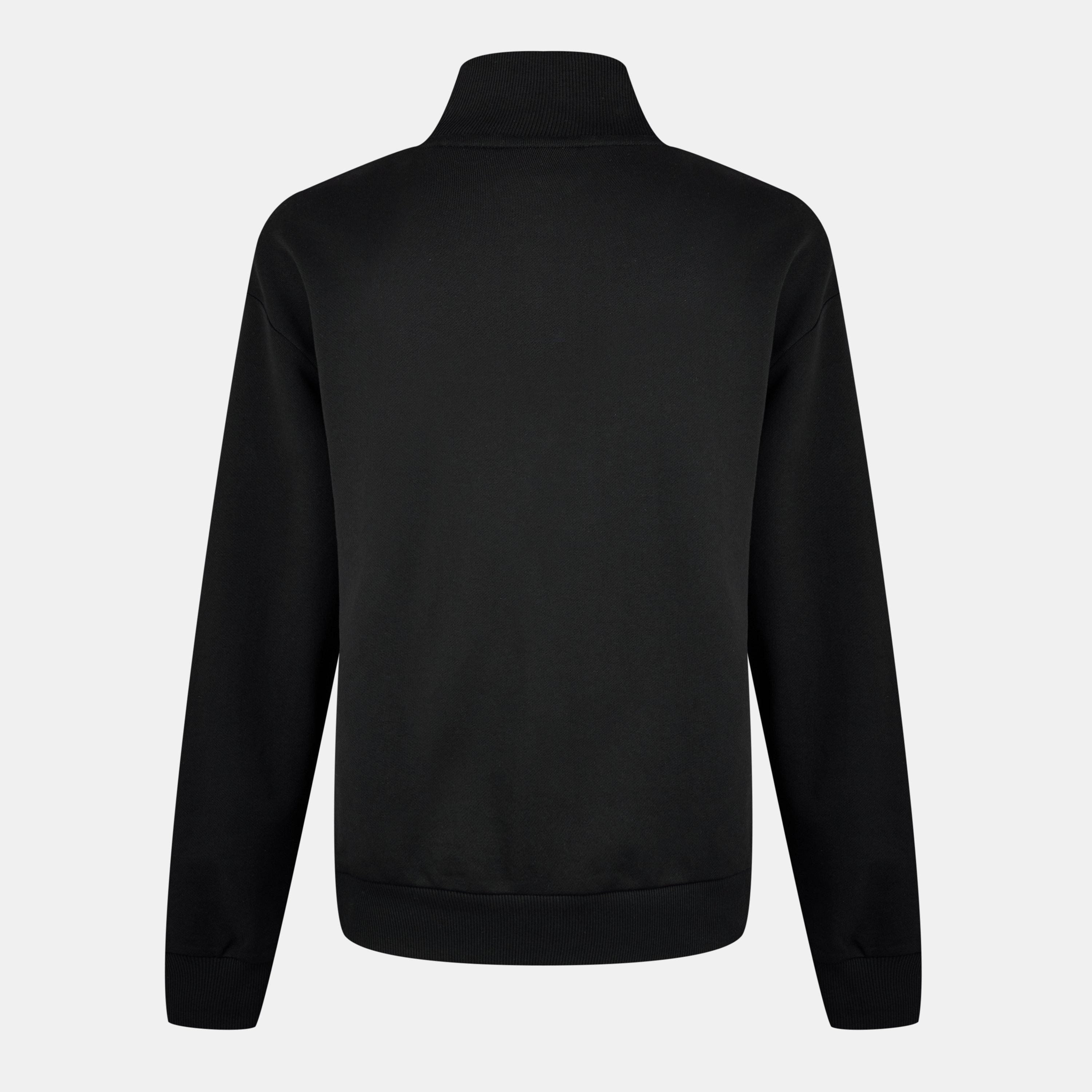 Black 001 - Hugo - Men's Quarter-Zip Fleece Top - 2