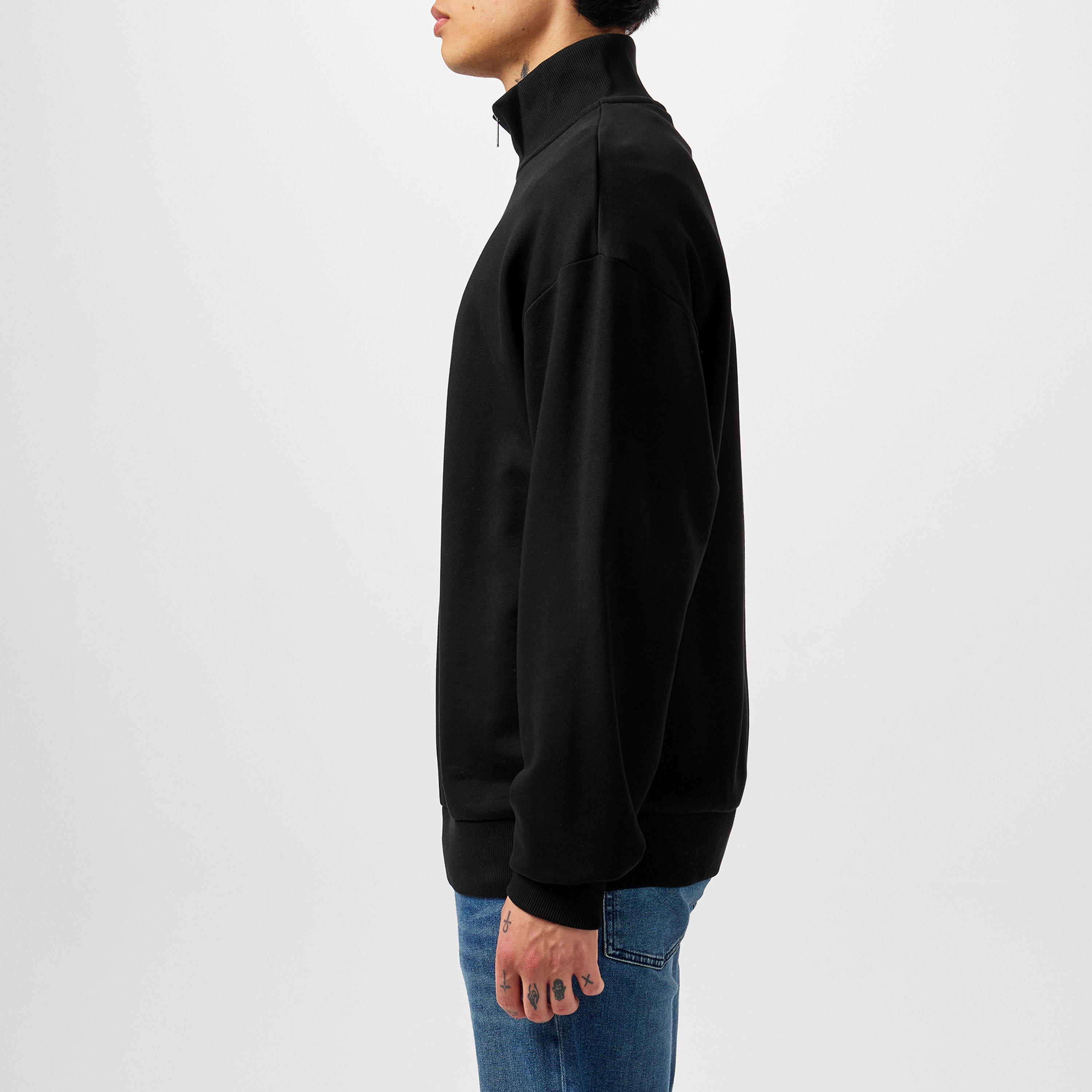 Black 001 - Hugo - Men's Quarter-Zip Fleece Top - 4