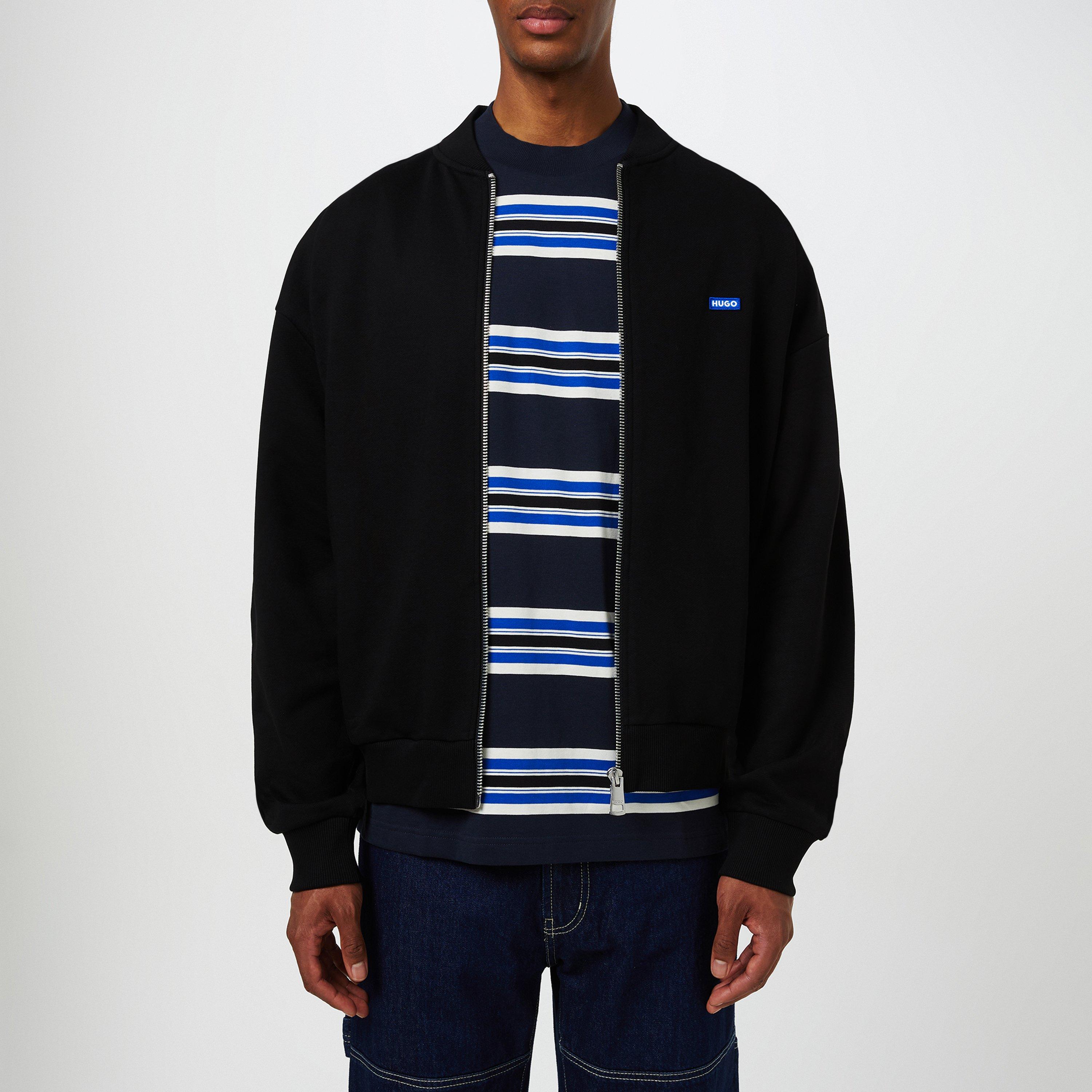 Black 001 - Hugo - Men's Narane Full-Zip Fleece - 3