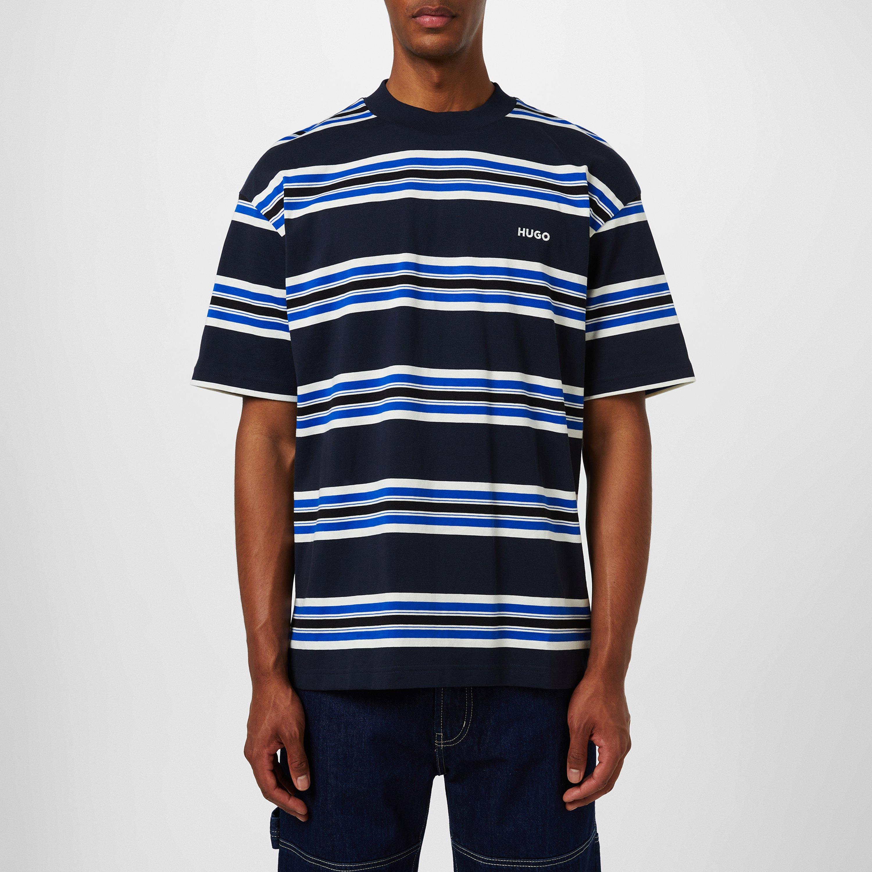 Dark Blue 405 - Hugo - Men's Natinolo 01 Regular Fit T-Shirt - 3