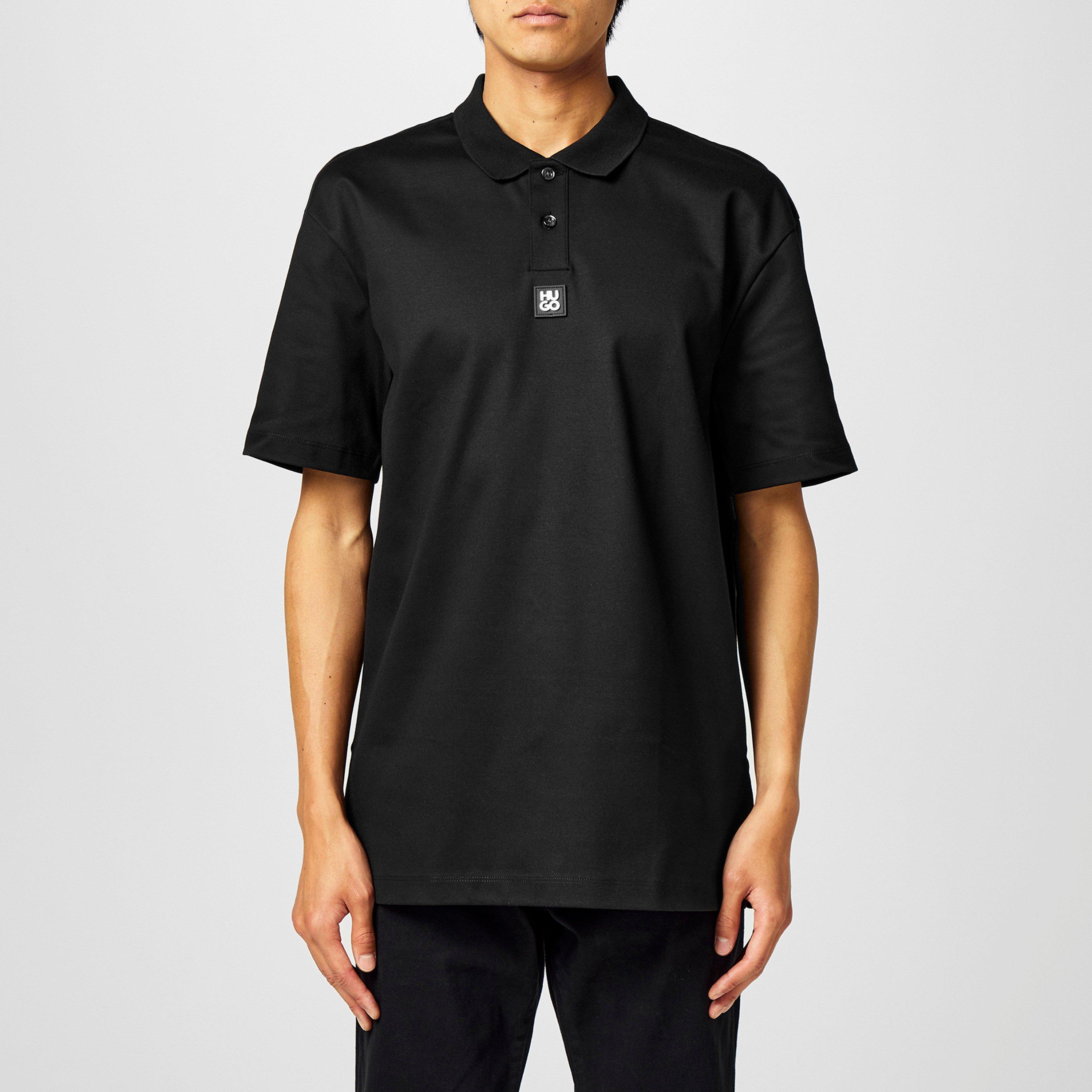 Black 002 - Hugo - Men's Deabono Short Sleeve Polo Shirt - 2