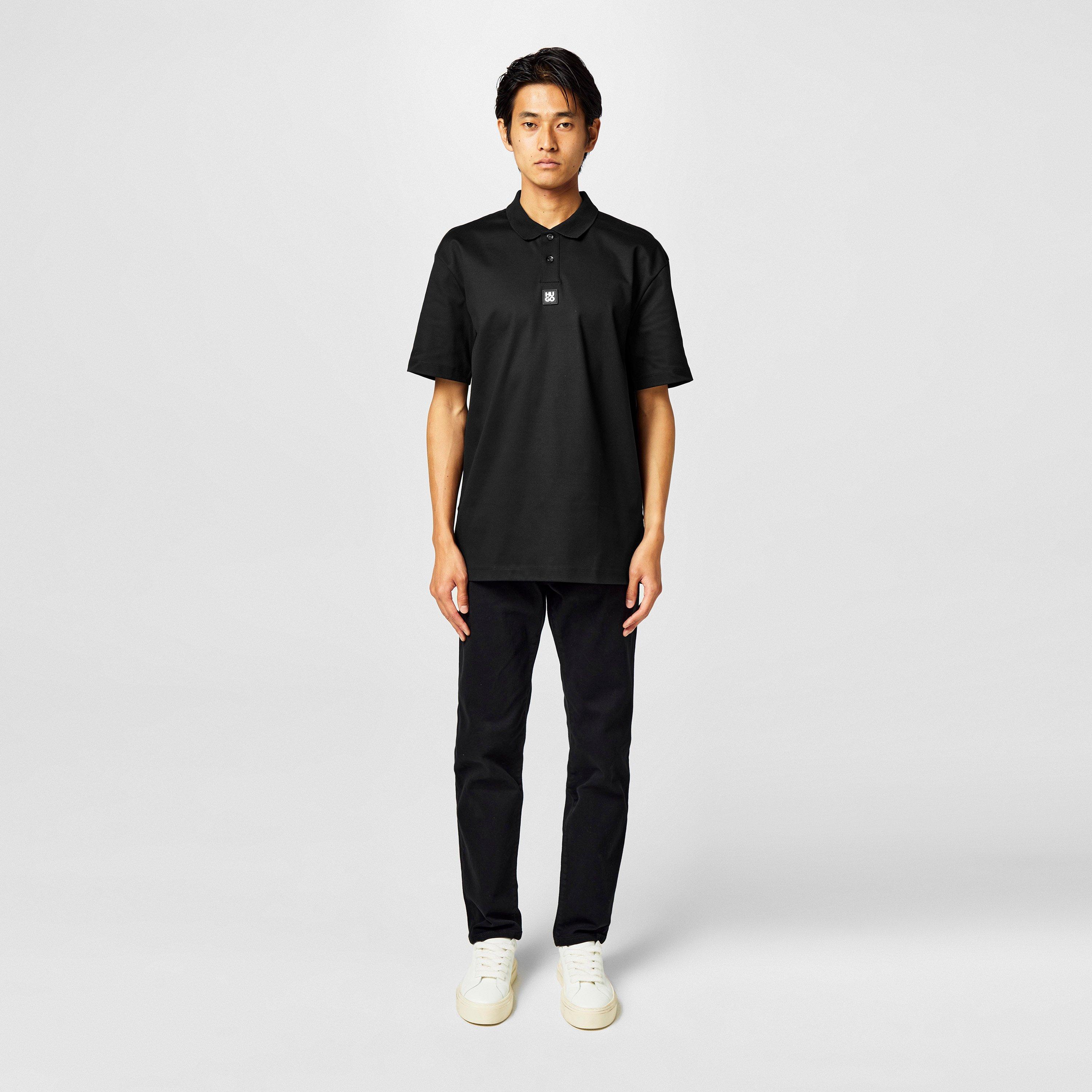 Black 002 - Hugo - Men's Deabono Short Sleeve Polo Shirt - 4