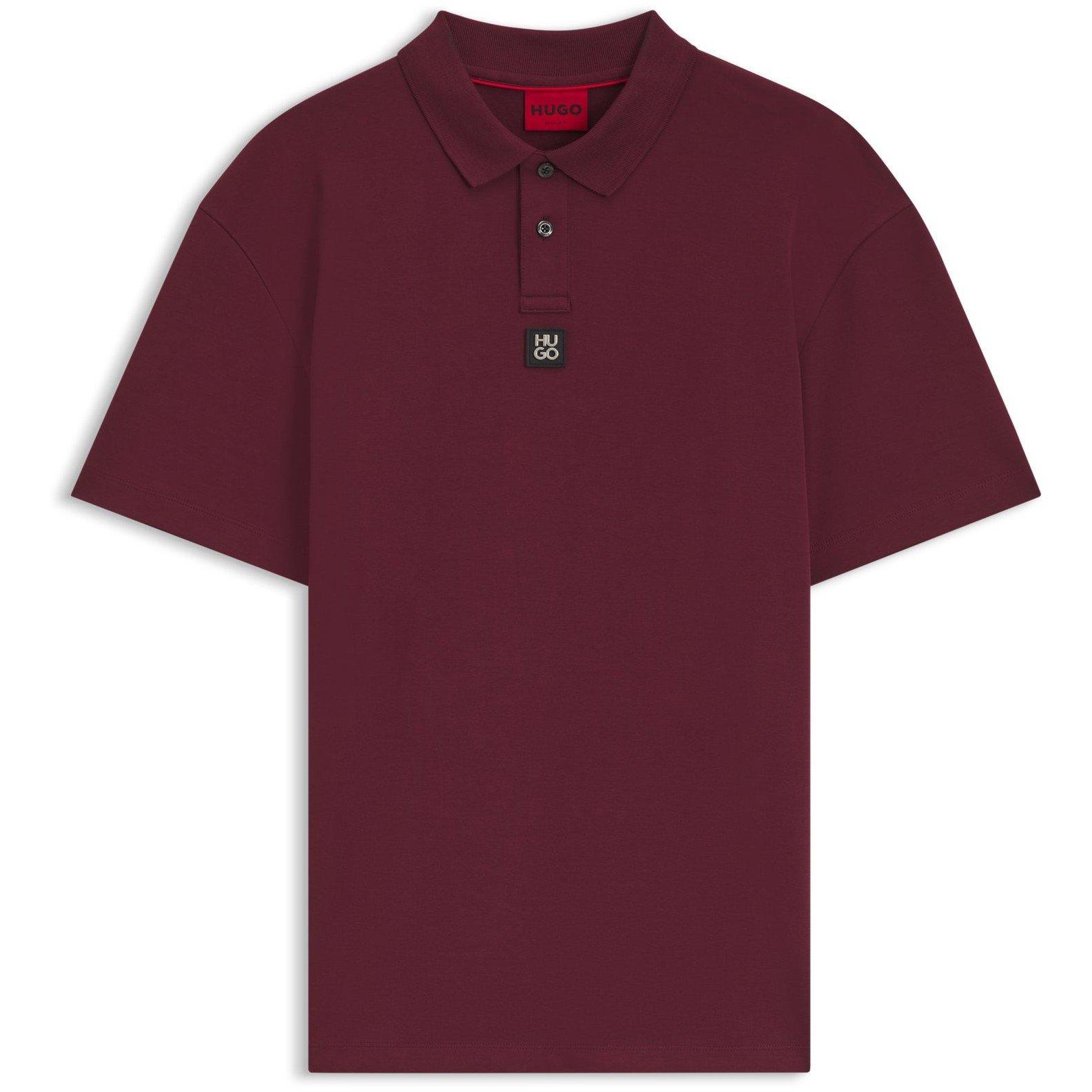 Hugo Mens HUGO Deabono Short Sleeve Polo Shirt with Logo Detail