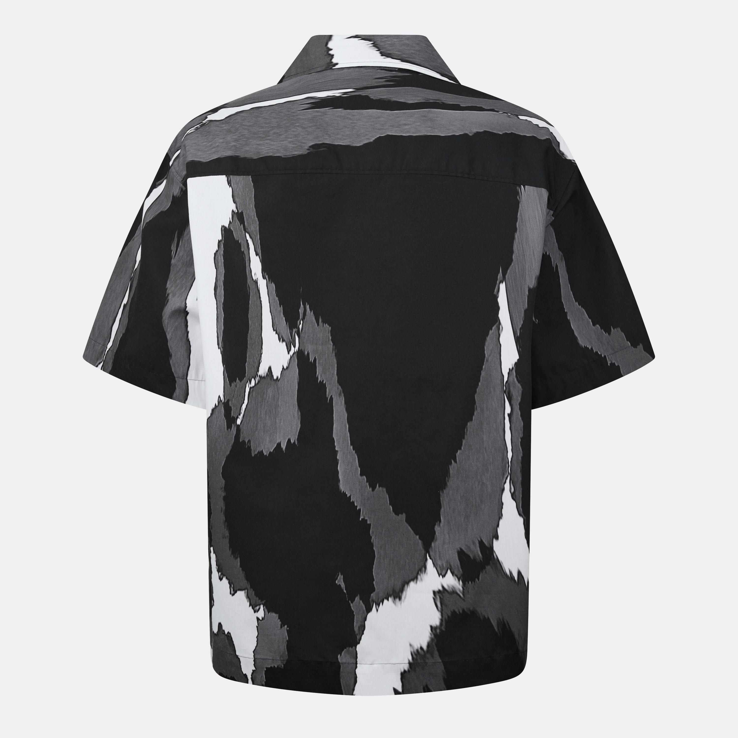 Grey 966 - Hugo - Men's Egeeno Short-Sleeve Patterned Shirt - 2