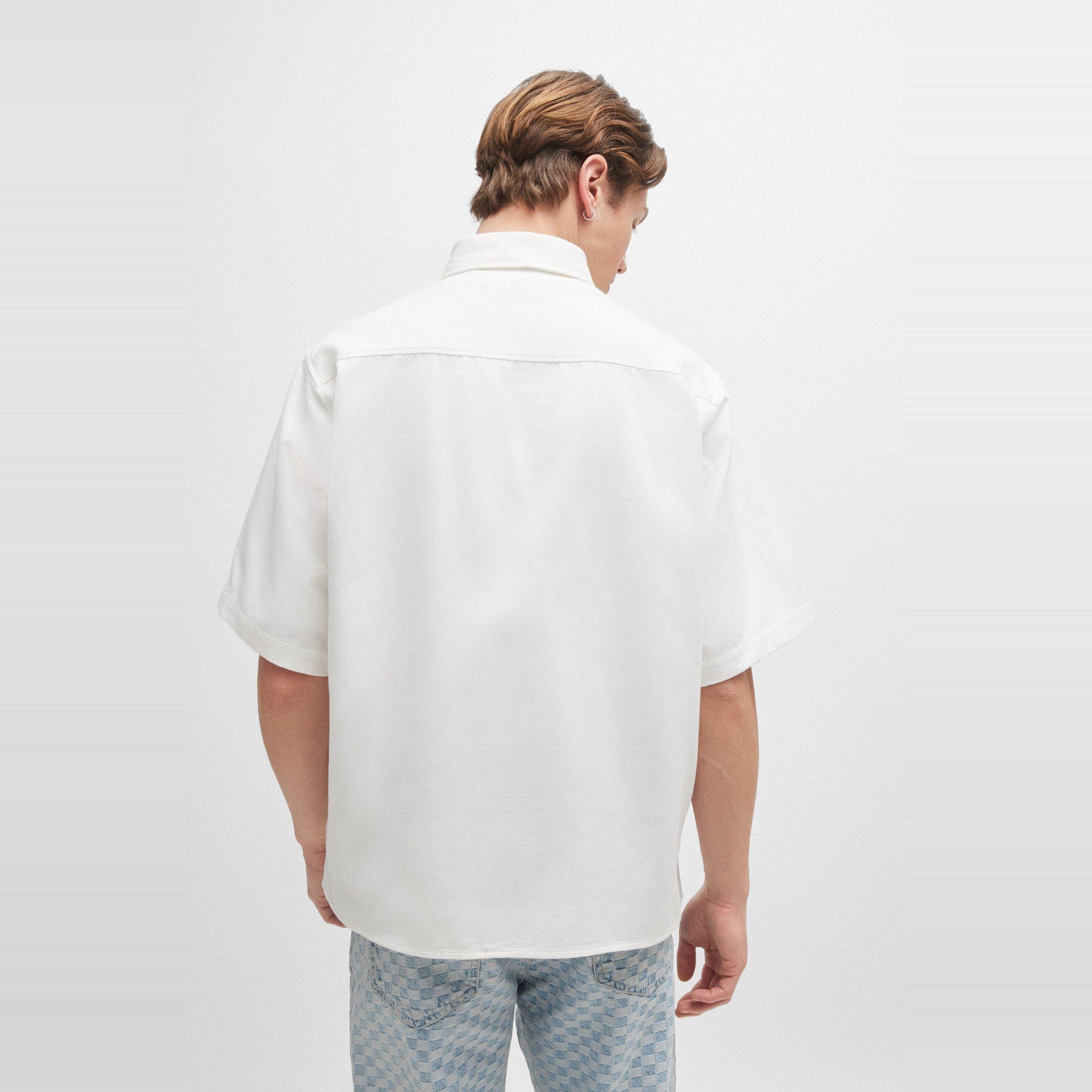 Open White - Hugo - Men's Ekyno Short-Sleeve Plain Shirt - 3