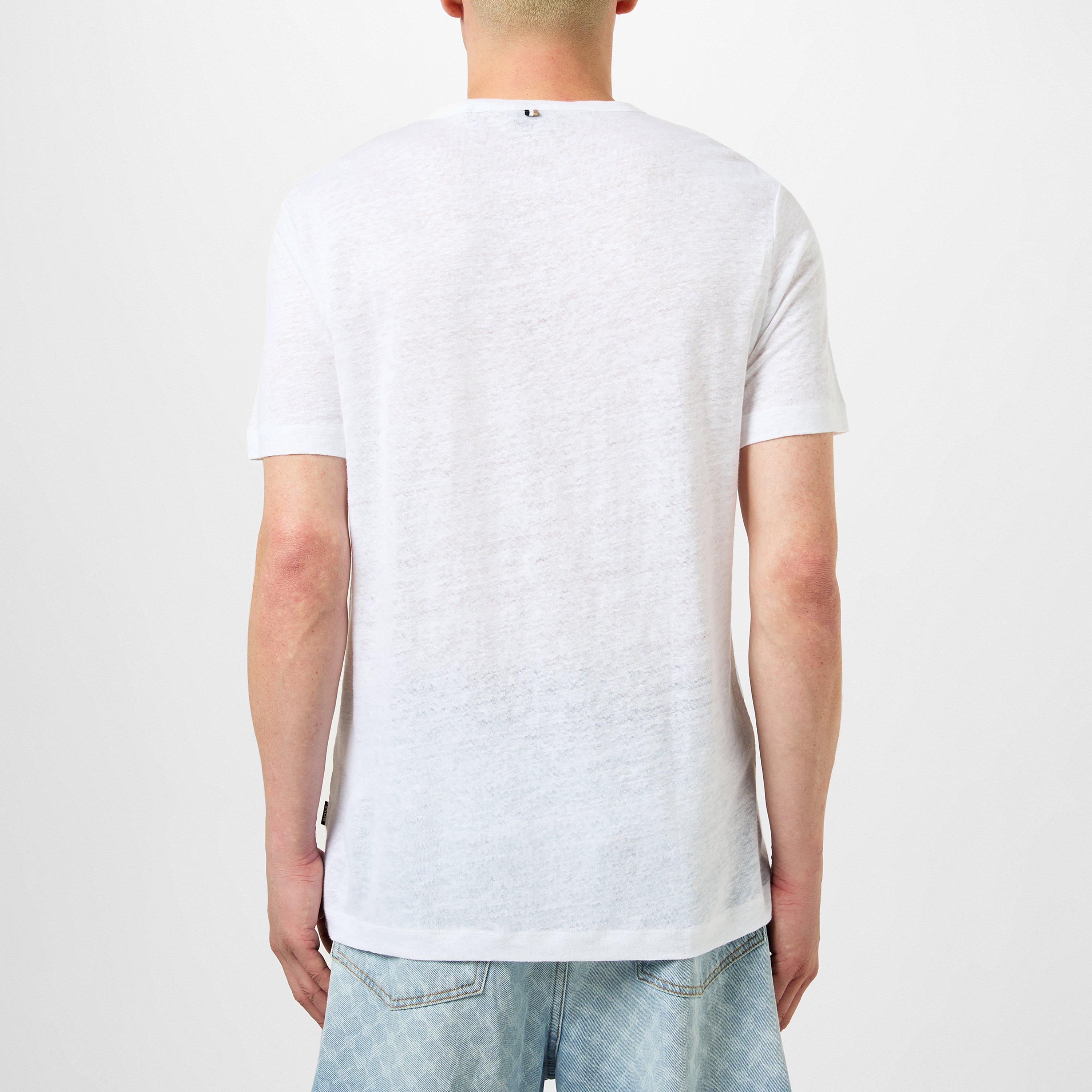 White 100 - Boss - Men's HBB Tiburt 456 Regular Fit T-Shirt - 3