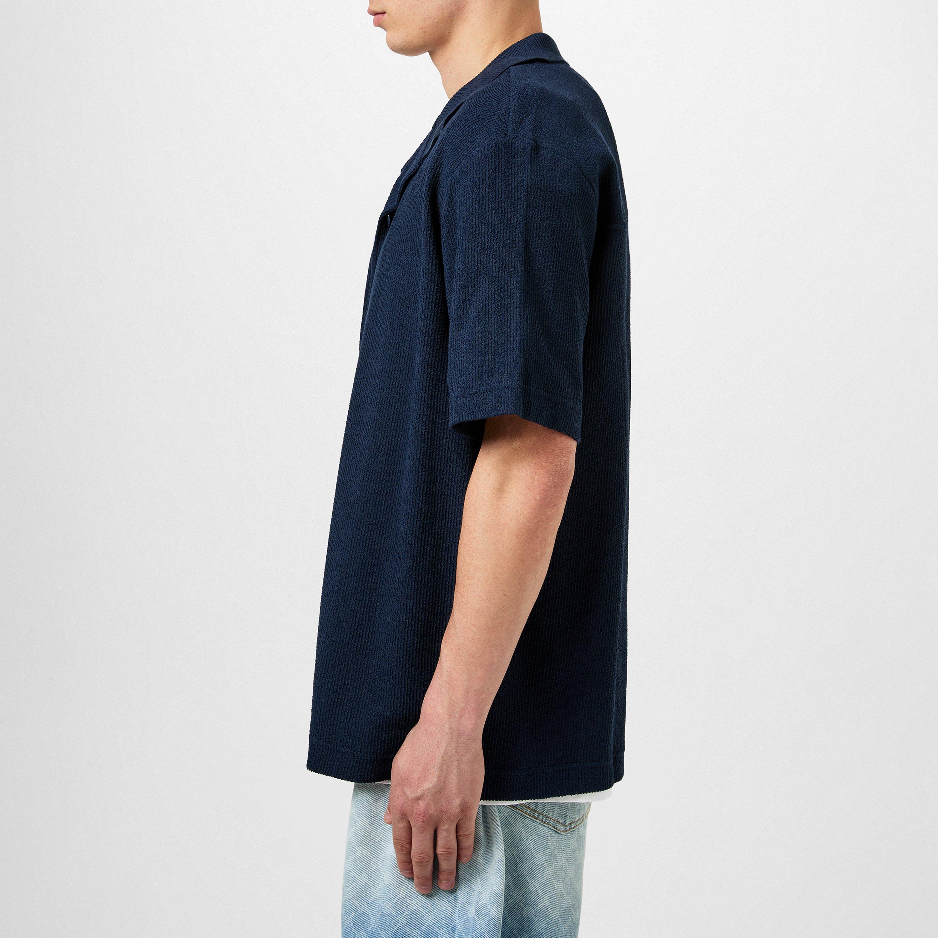 Dark Blue 404 - Boss - Men's Powell 129 Plain Short-Sleeve Shirt - 4