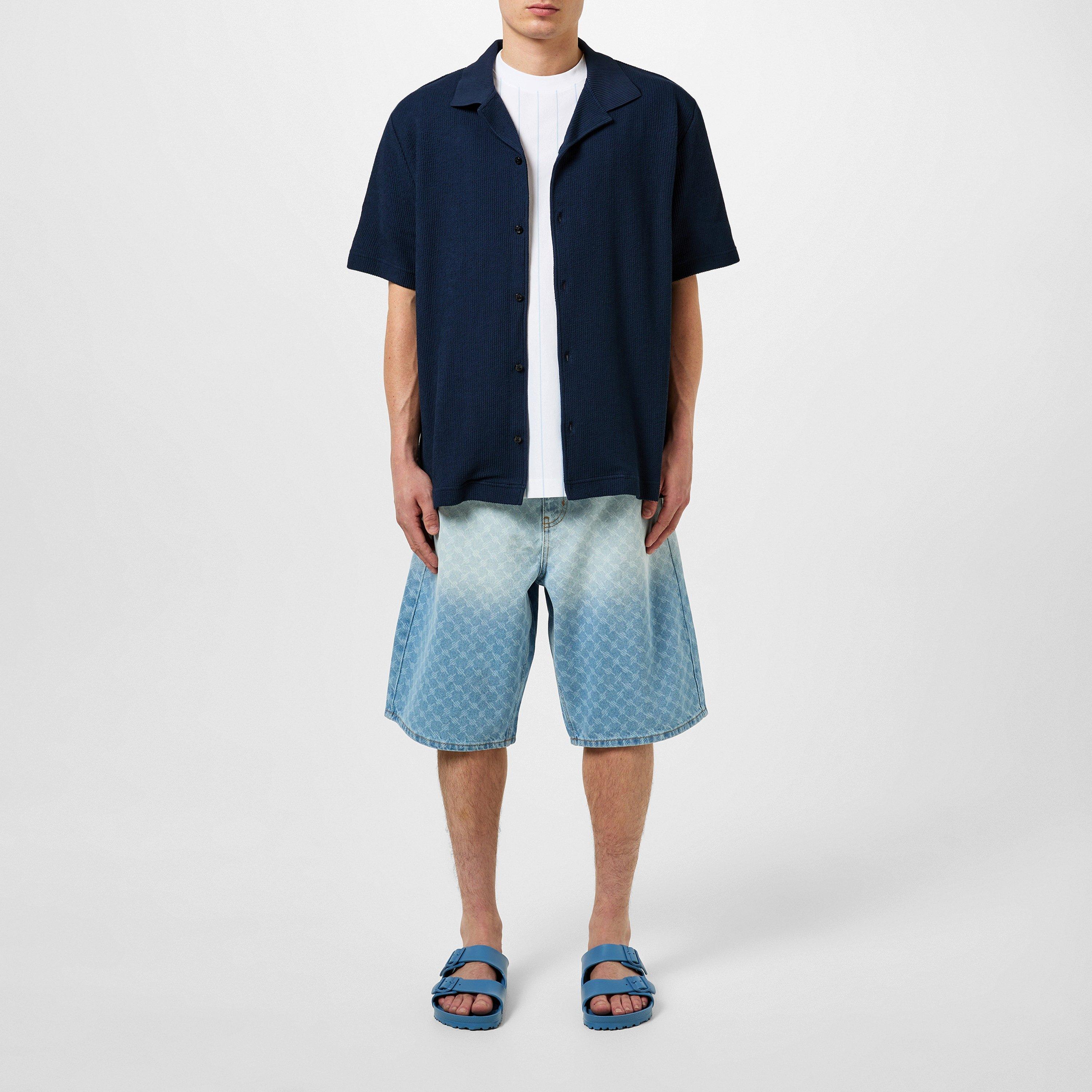 Dark Blue 404 - Boss - Men's Powell 129 Plain Short-Sleeve Shirt - 5