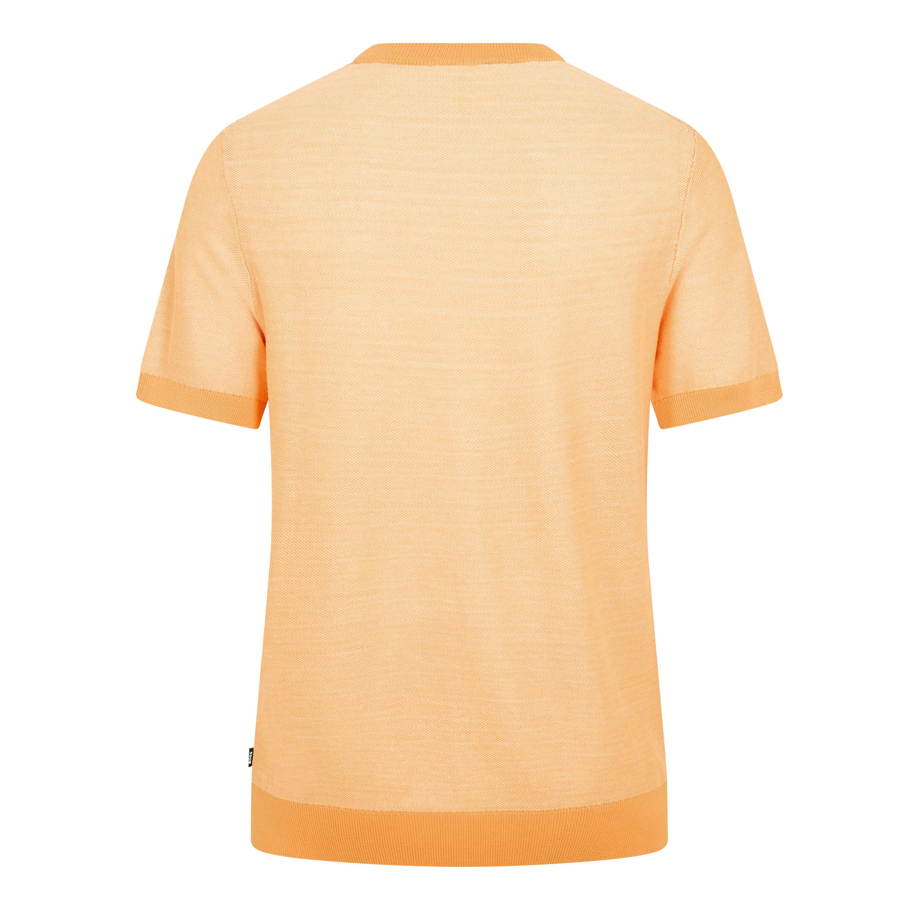 Medium Orange - Boss - Men's Tantino Knitted T-Shirt - 2