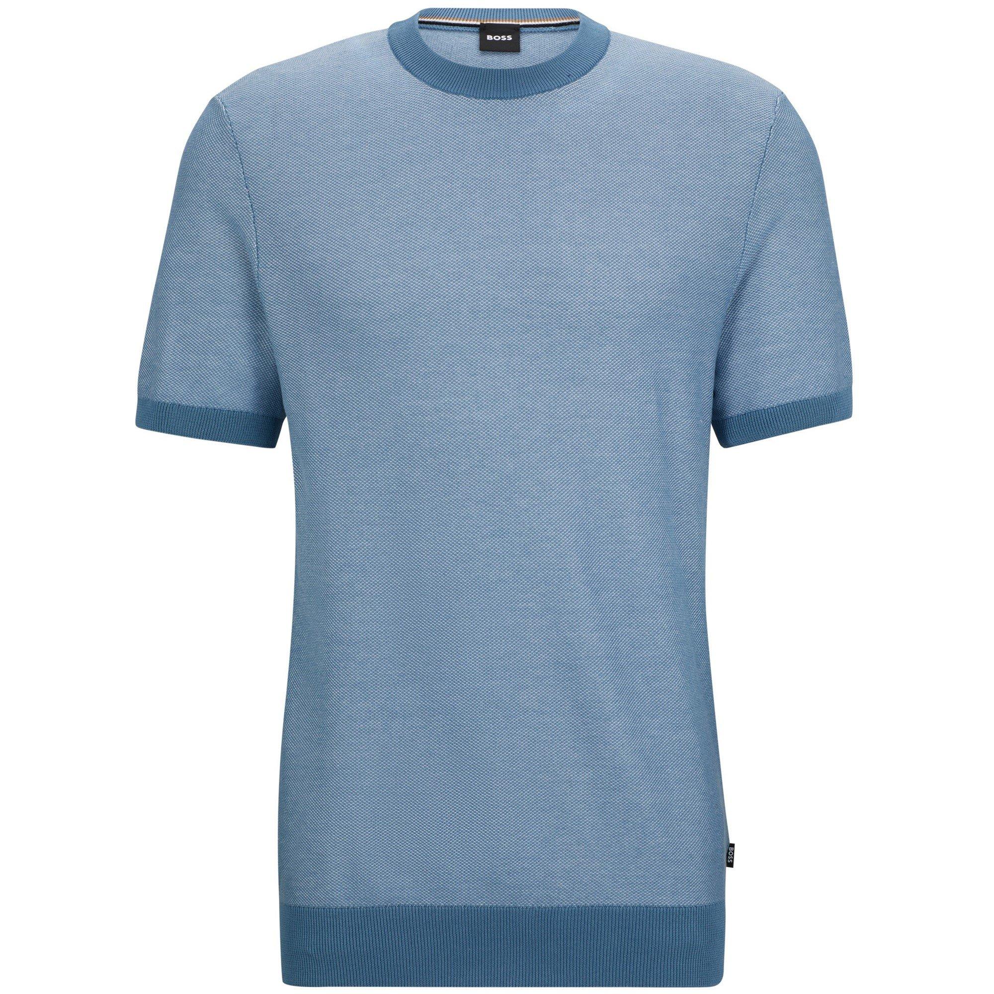 Light/Pstl Blue - Boss - Men's Tantino Knitted T-Shirt - 1