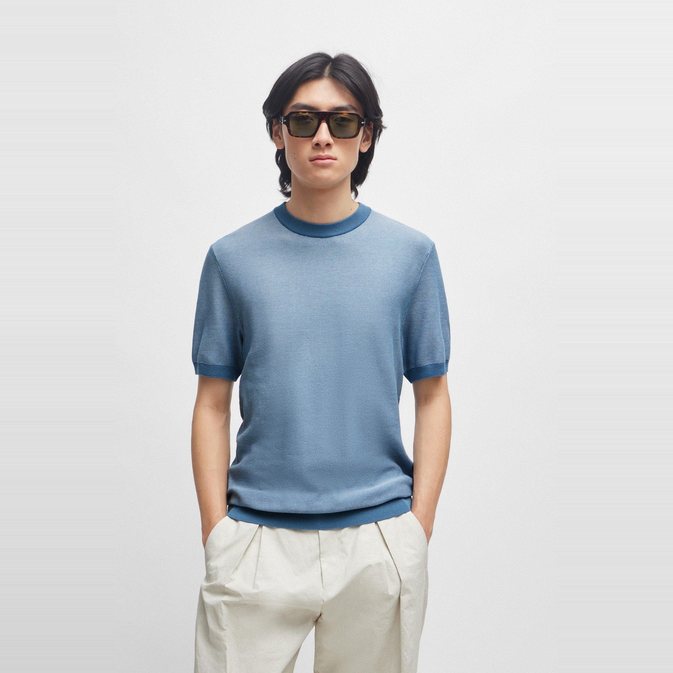 Light/Pstl Blue - Boss - Men's Tantino Knitted T-Shirt - 2