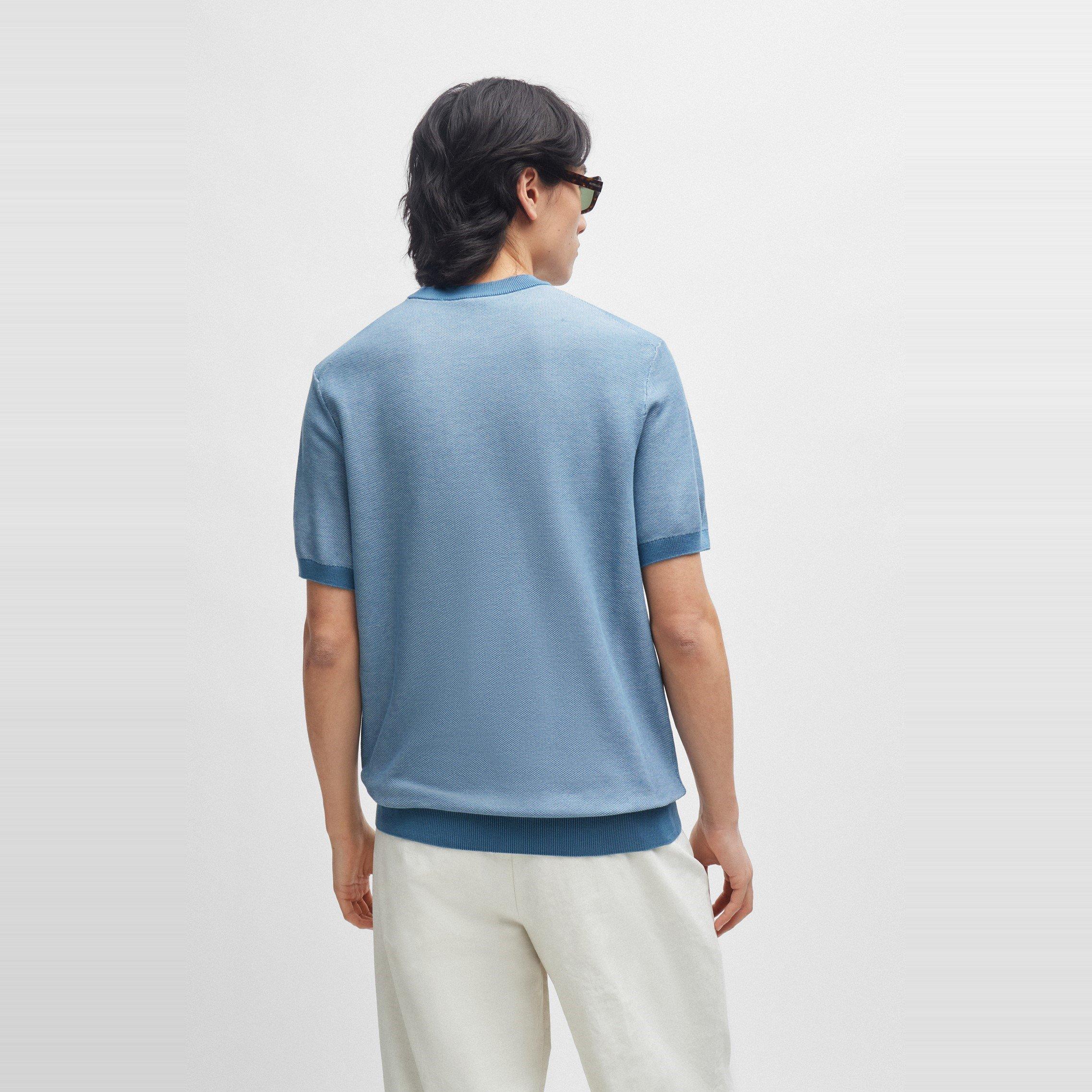Light/Pstl Blue - Boss - Men's Tantino Knitted T-Shirt - 3
