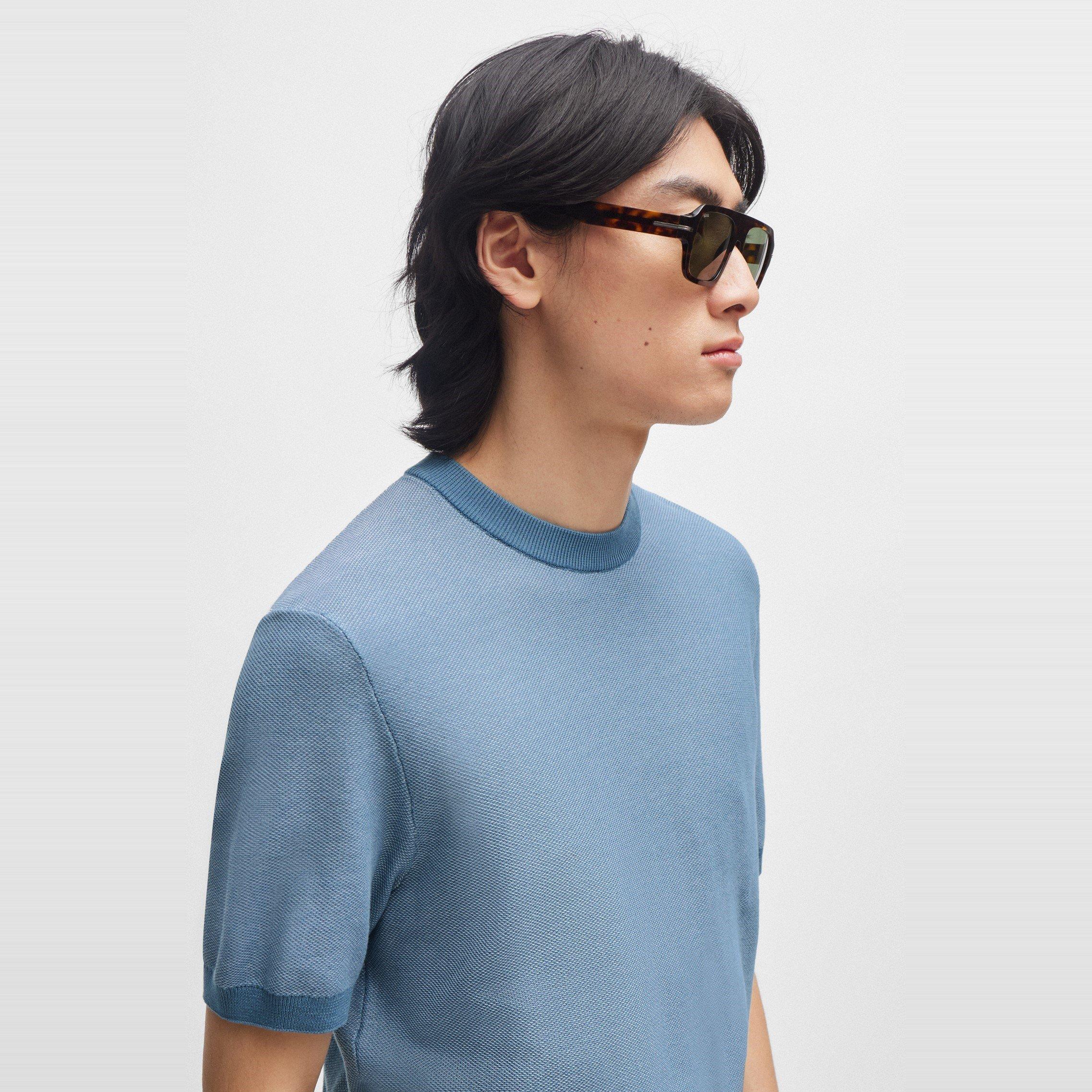 Light/Pstl Blue - Boss - Men's Tantino Knitted T-Shirt - 4