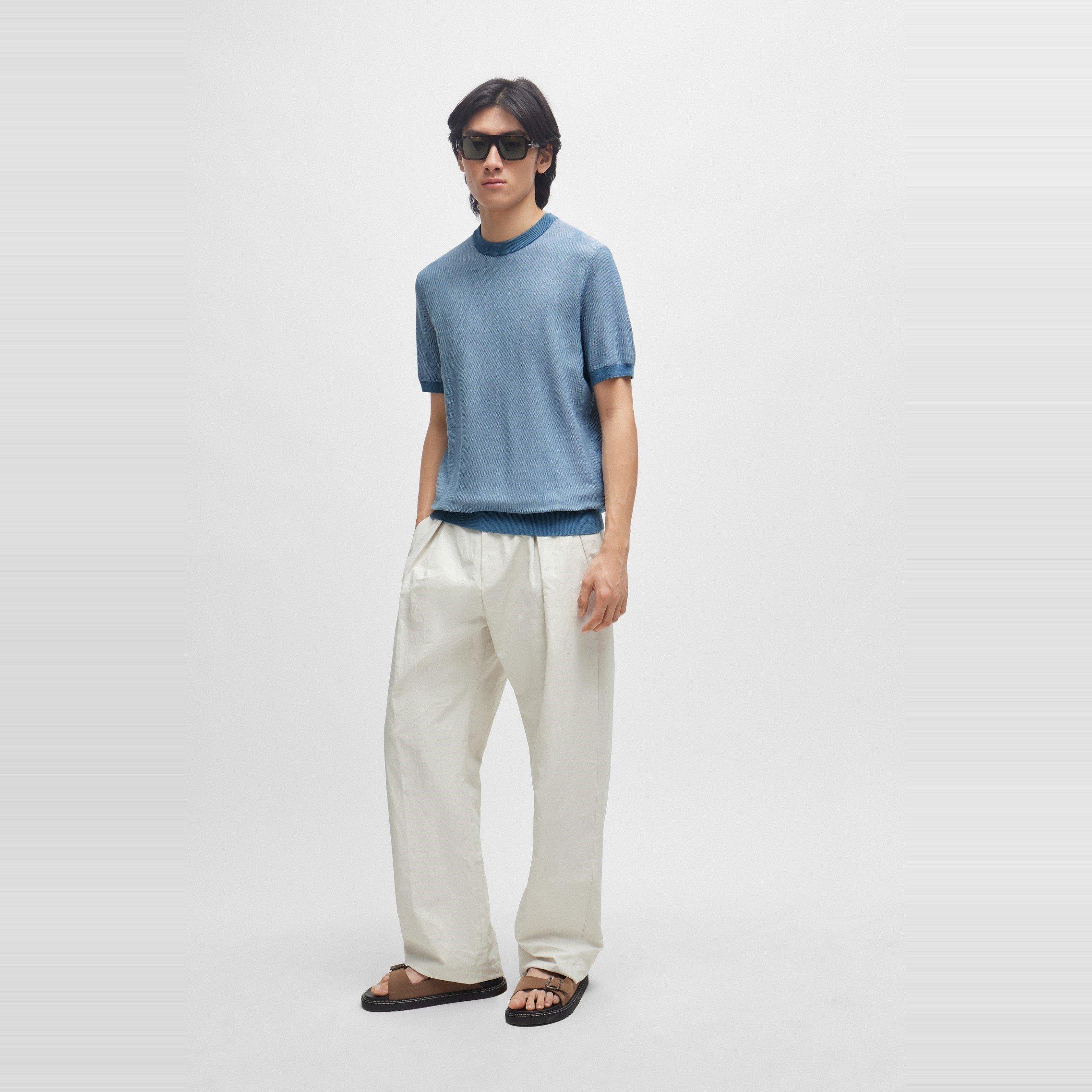 Light/Pstl Blue - Boss - Men's Tantino Knitted T-Shirt - 5