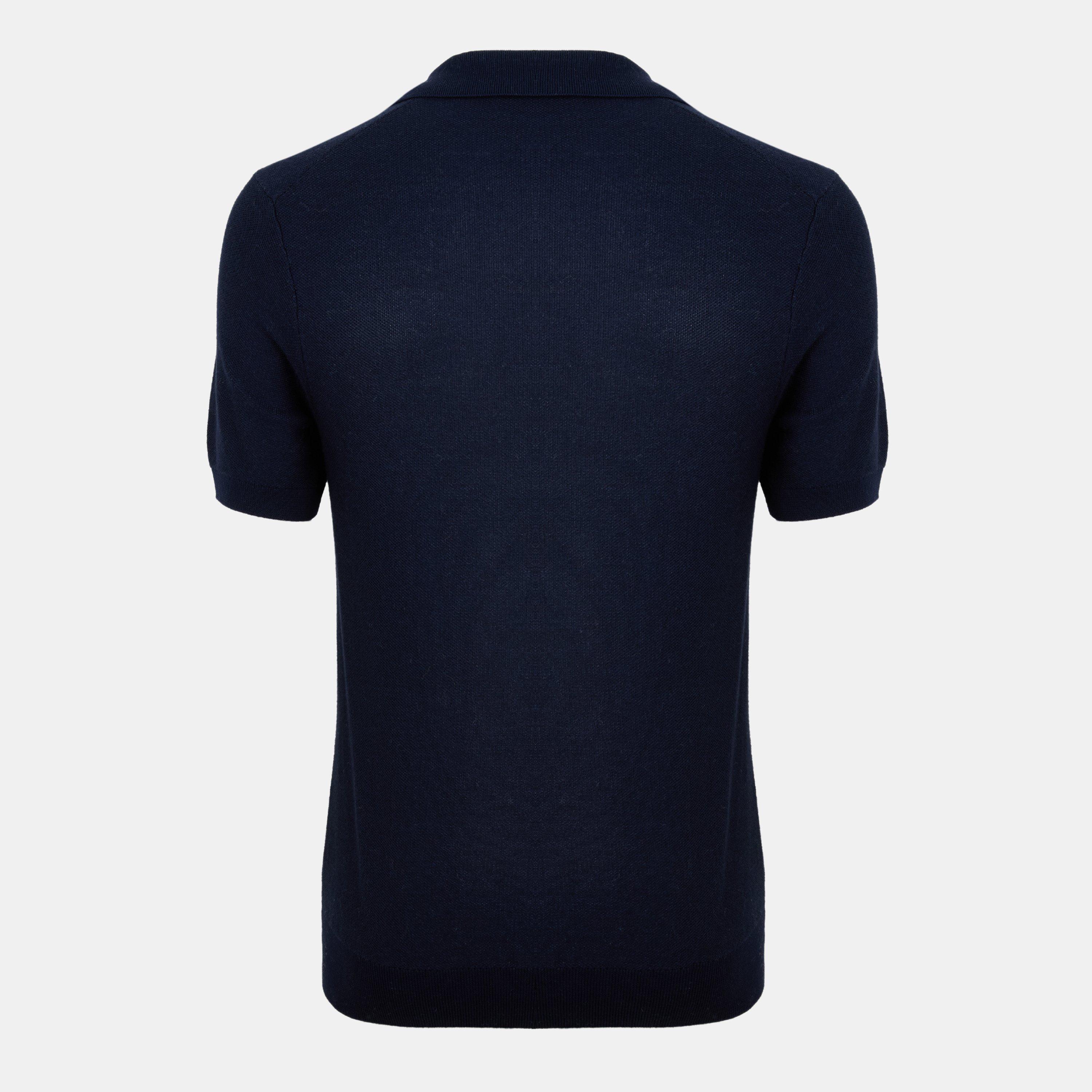 Dark Blue 404 - Boss - Men's Tempio Knitted Short-Sleeve Polo - 2