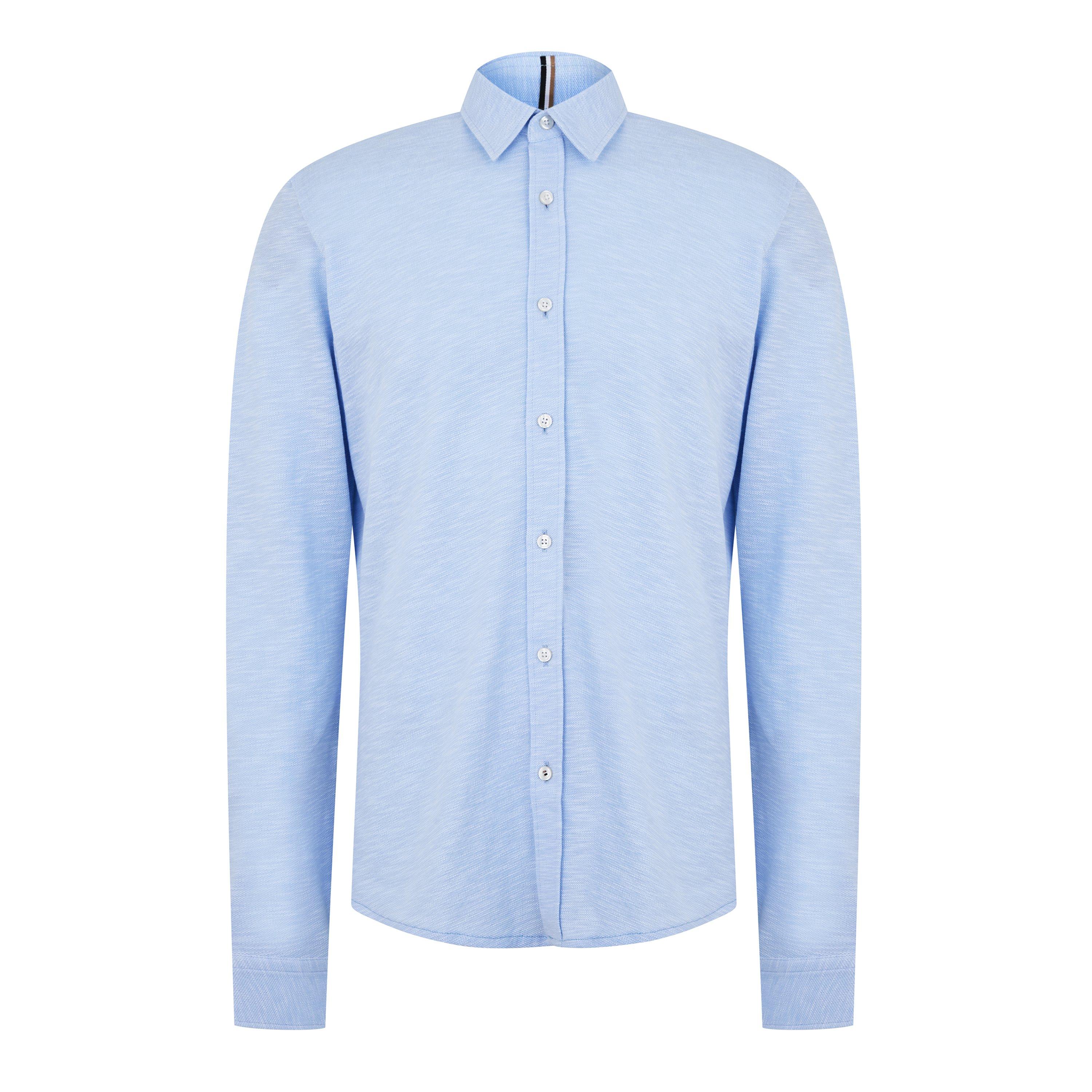 Light Blue 450 - Boss - Men's HBB S-ROAN Jrsy Long-Sleeve Shirt - 1